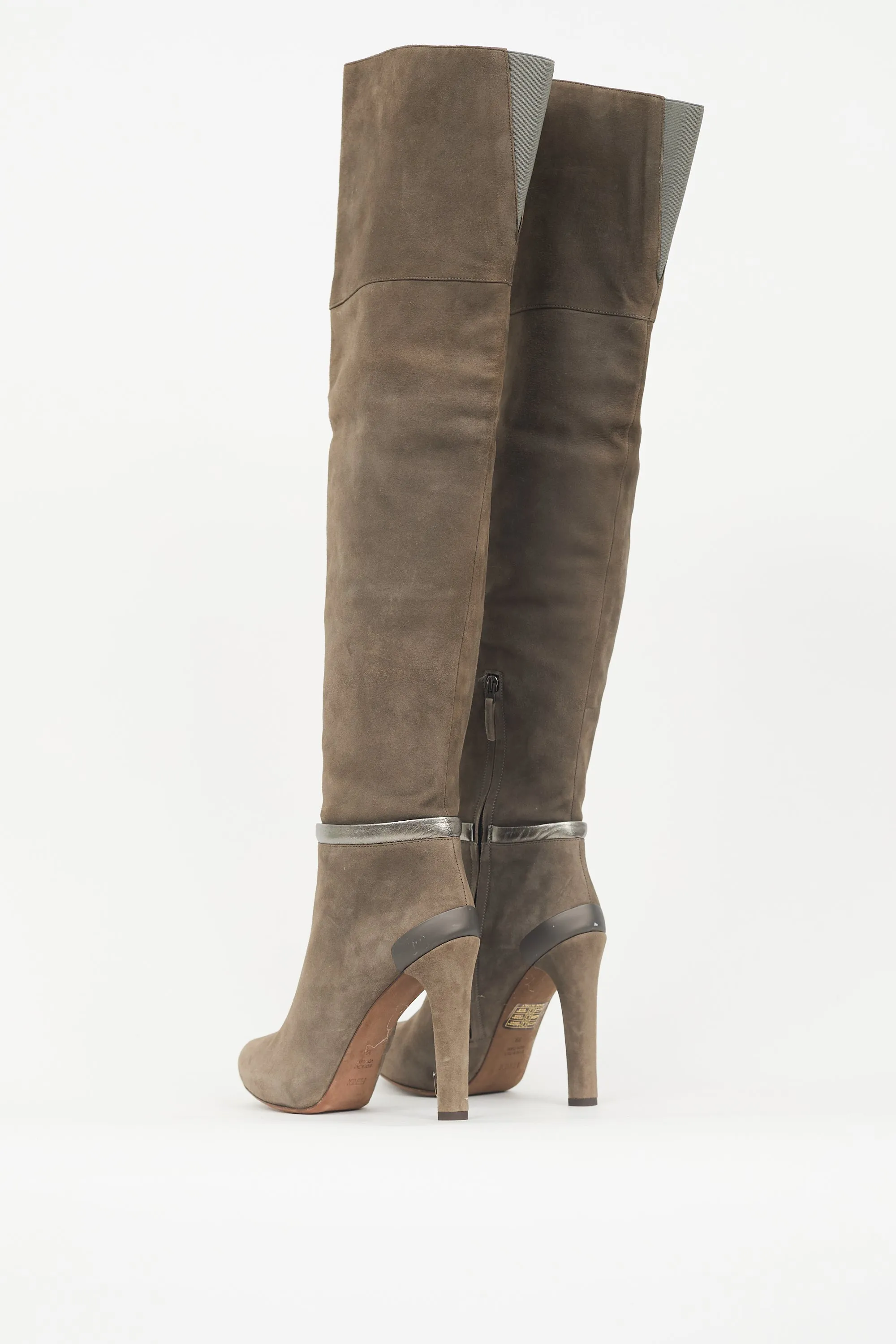 Suede Over The Knee Boot sold by VSP Consignment product image thumbnail 4