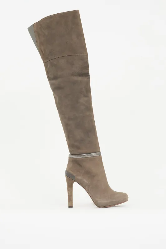 Suede Over The Knee Boot sold by VSP Consignment