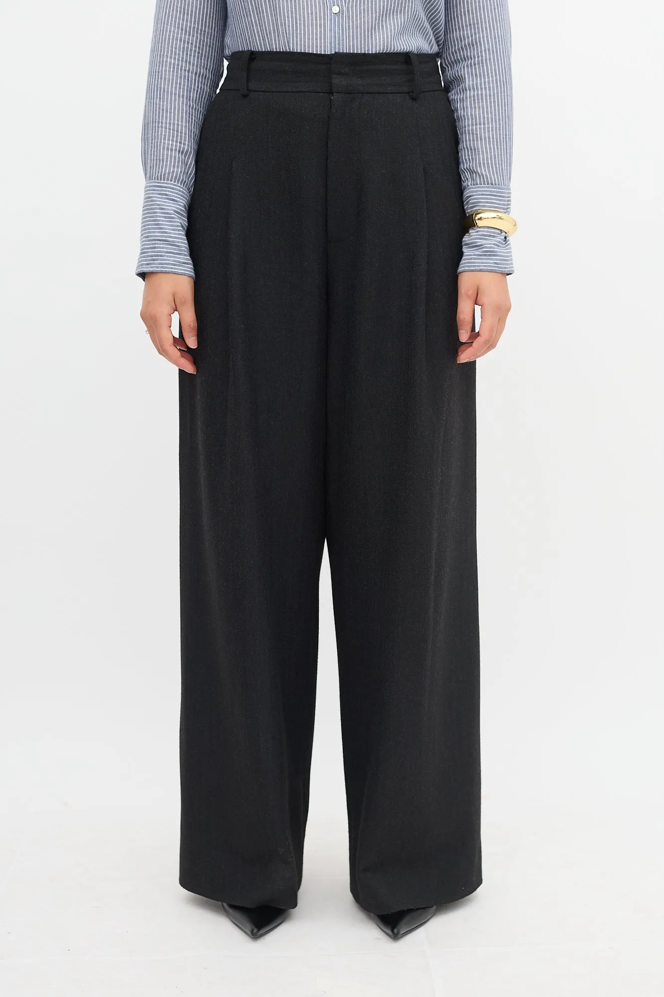 Pleated Wide Leg Trouser sold by VSP Consignment