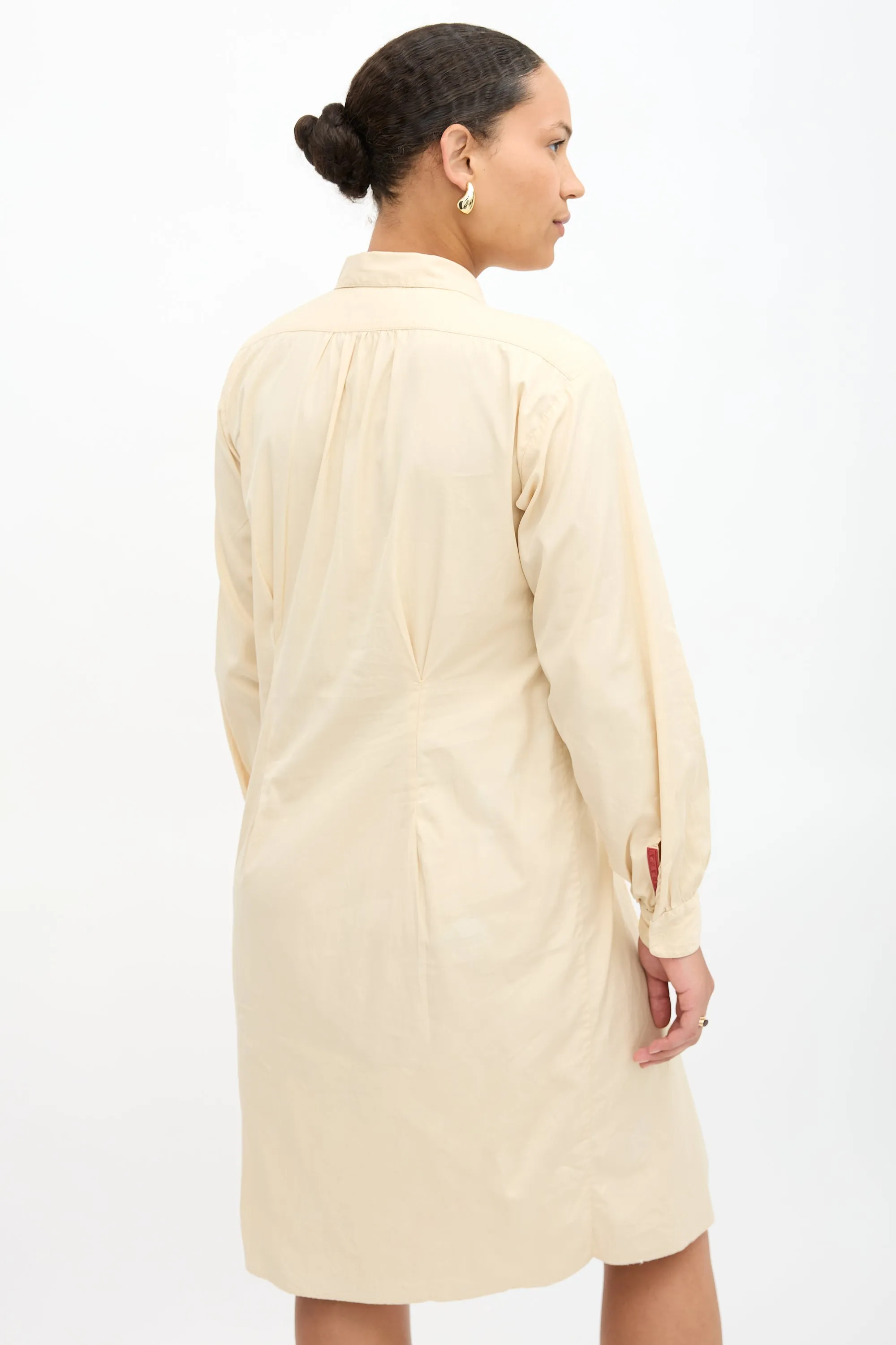 Vintage Pleated Shirt Dress sold by VSP Consignment product image thumbnail 5