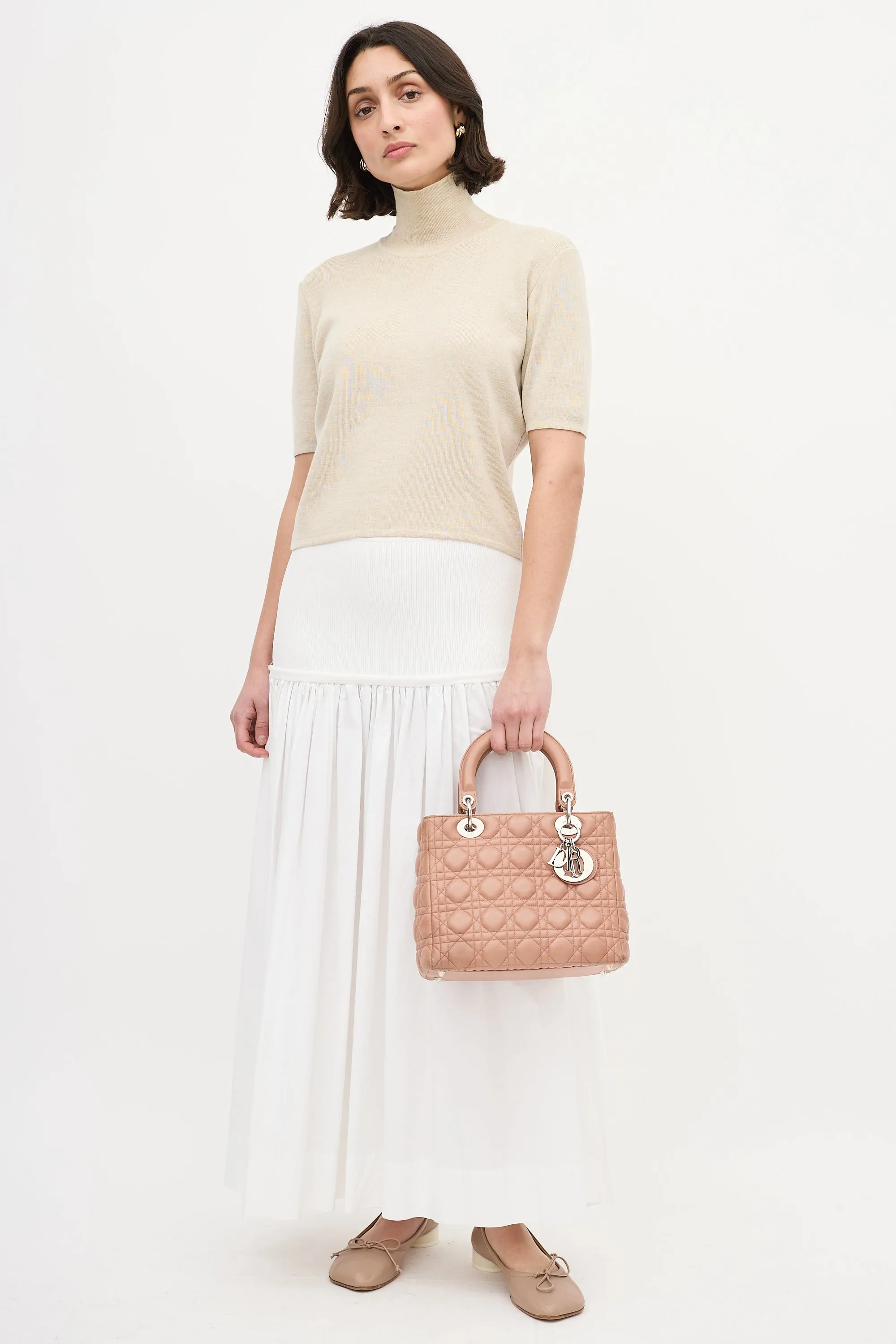 2012 Pink Medium Lady Dior Bag sold by VSP Consignment product image thumbnail 4