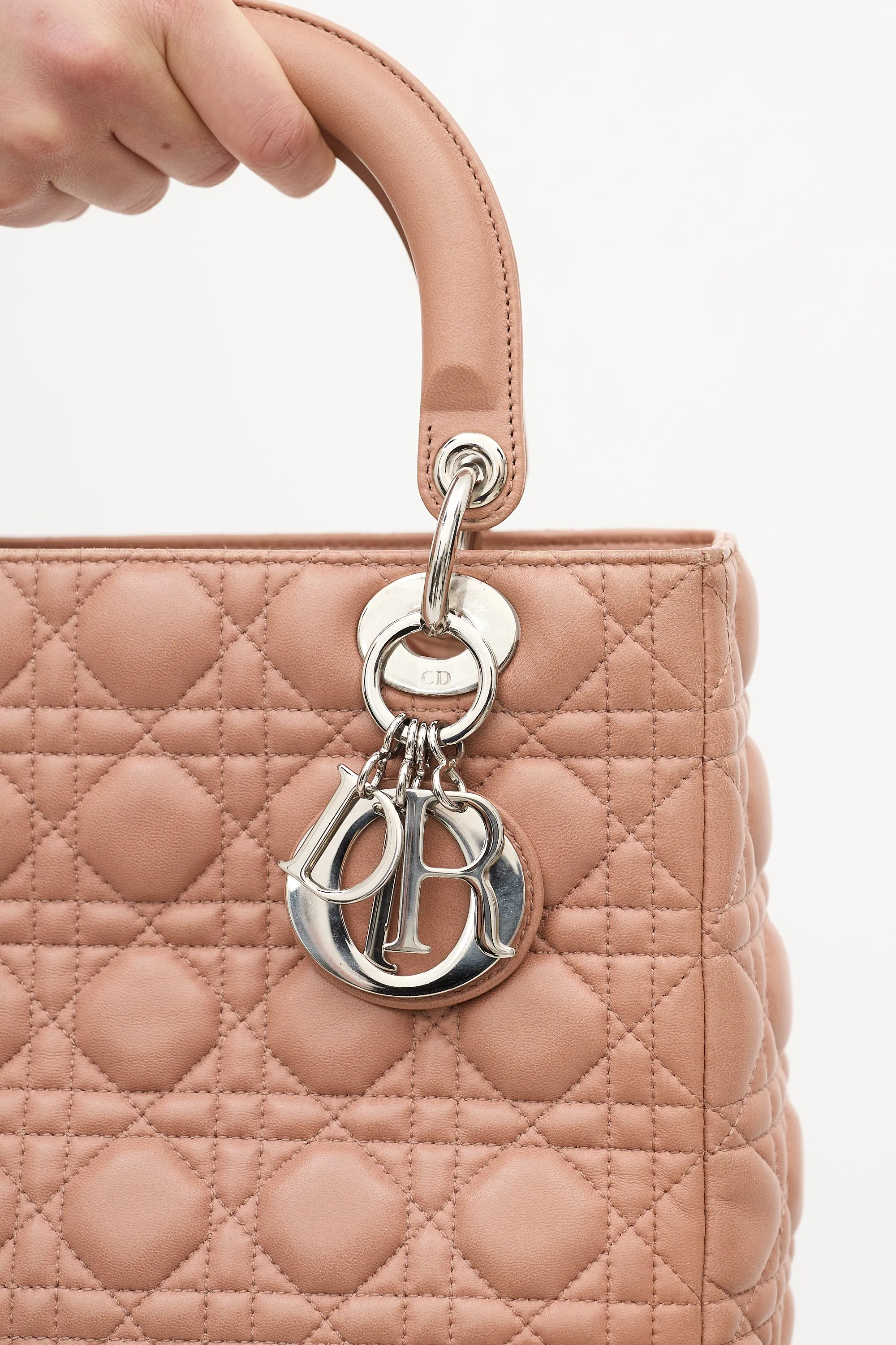 2012 Pink Medium Lady Dior Bag sold by VSP Consignment product image thumbnail 3