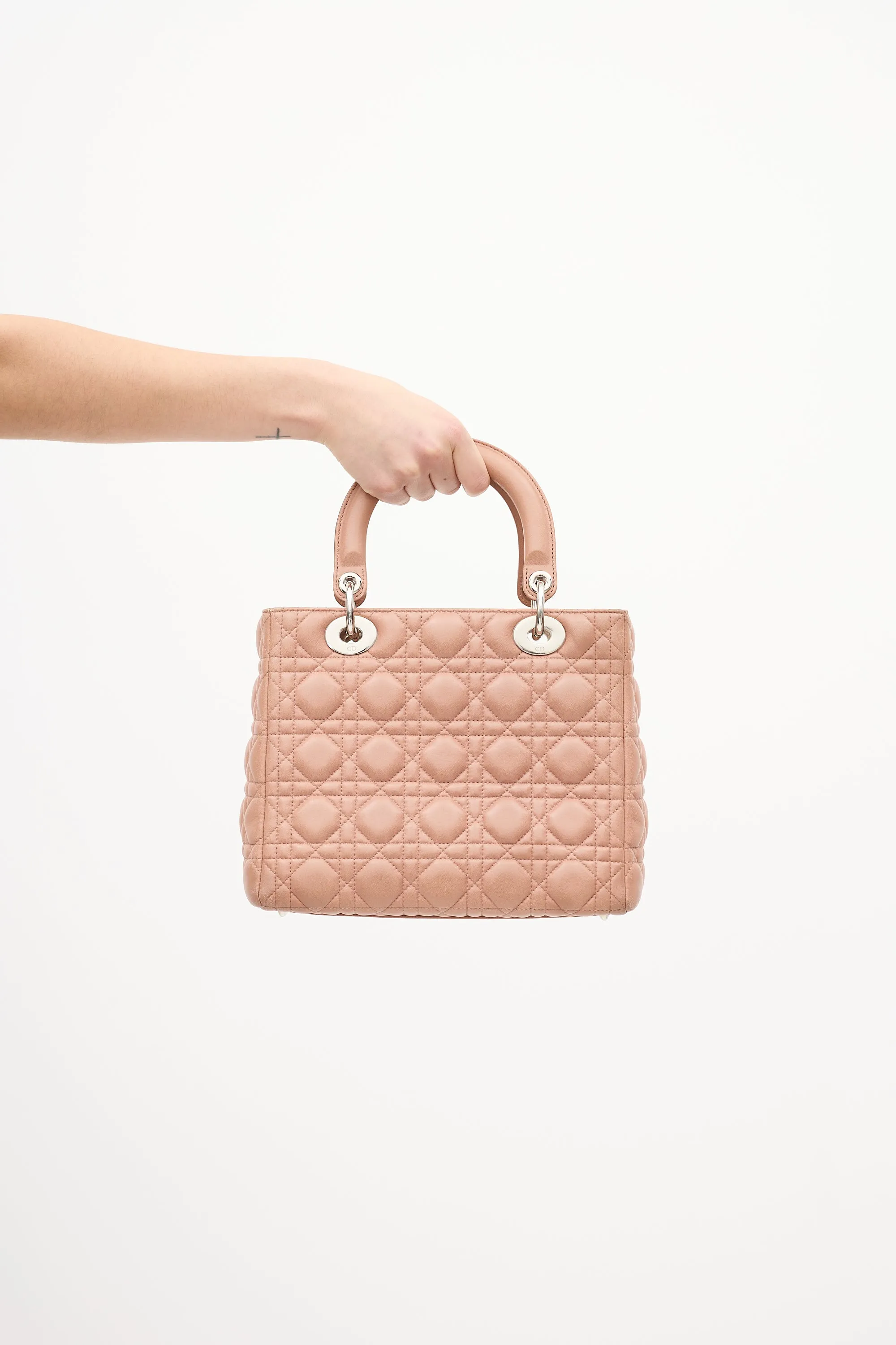 2012 Pink Medium Lady Dior Bag sold by VSP Consignment product image thumbnail 5