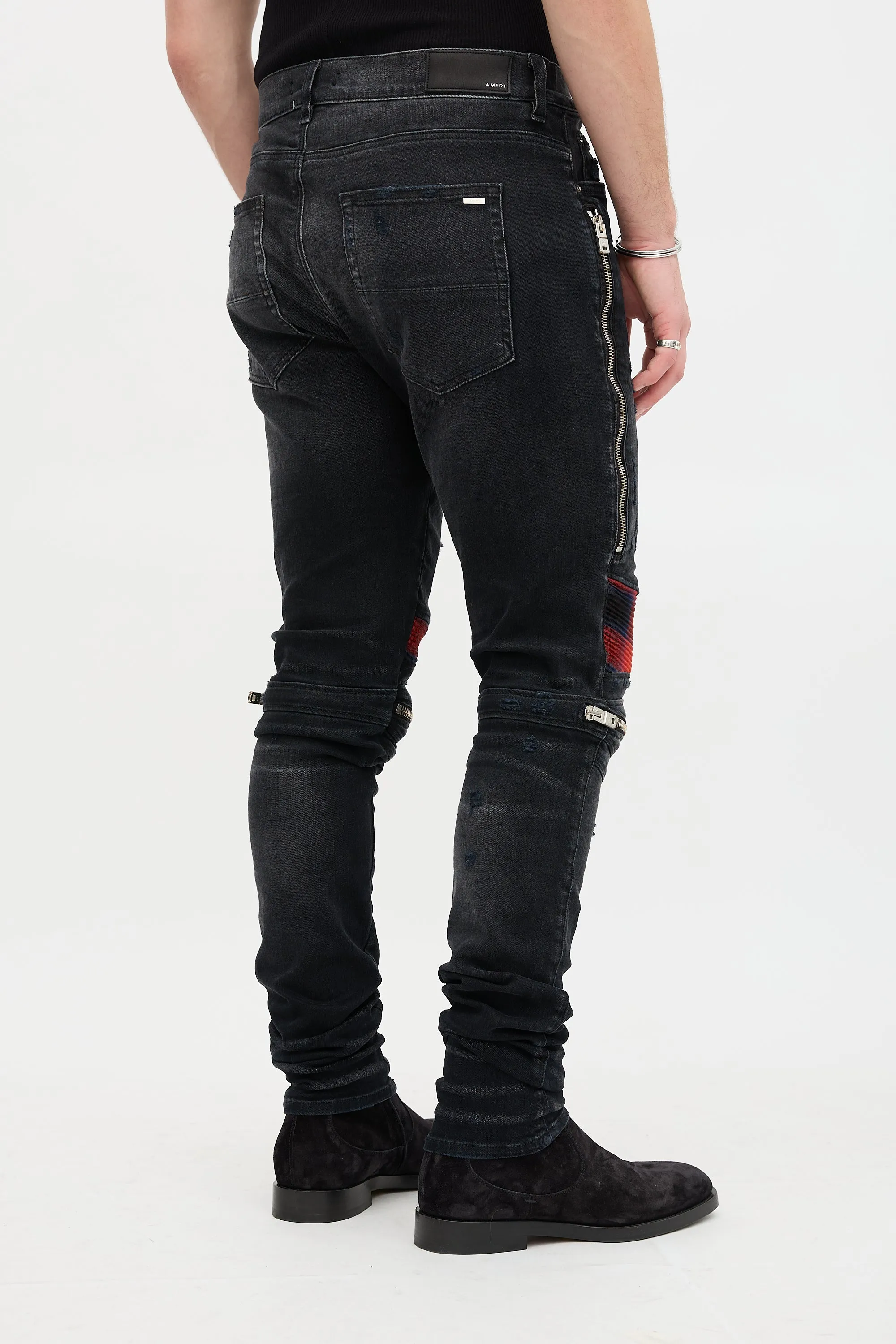 MX2 Distressed Plaid Patch Jeans sold by VSP Consignment product image thumbnail 4