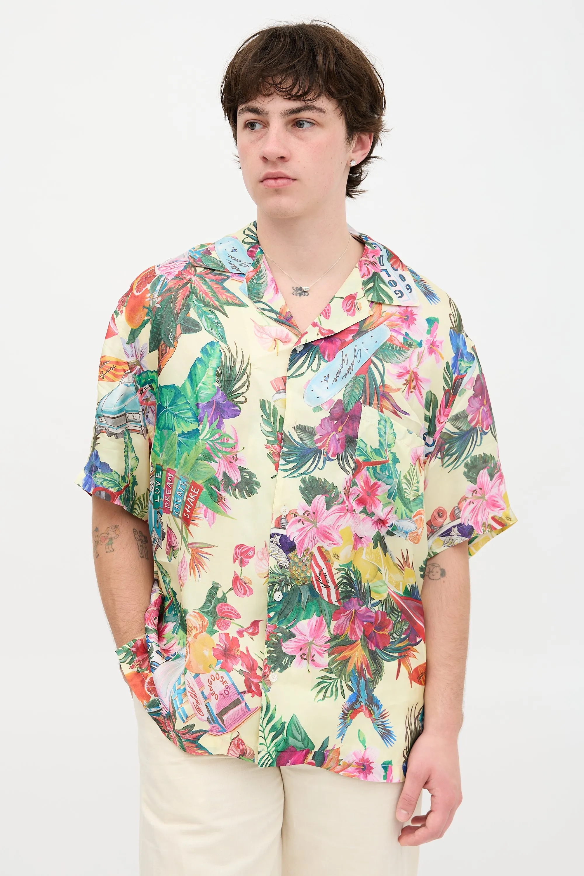 Satin Hawaiian Shirt sold by VSP Consignment