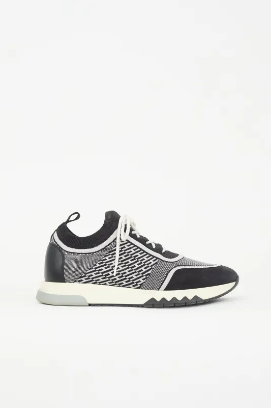Metallic Knit Addict Sneaker made by Hermes