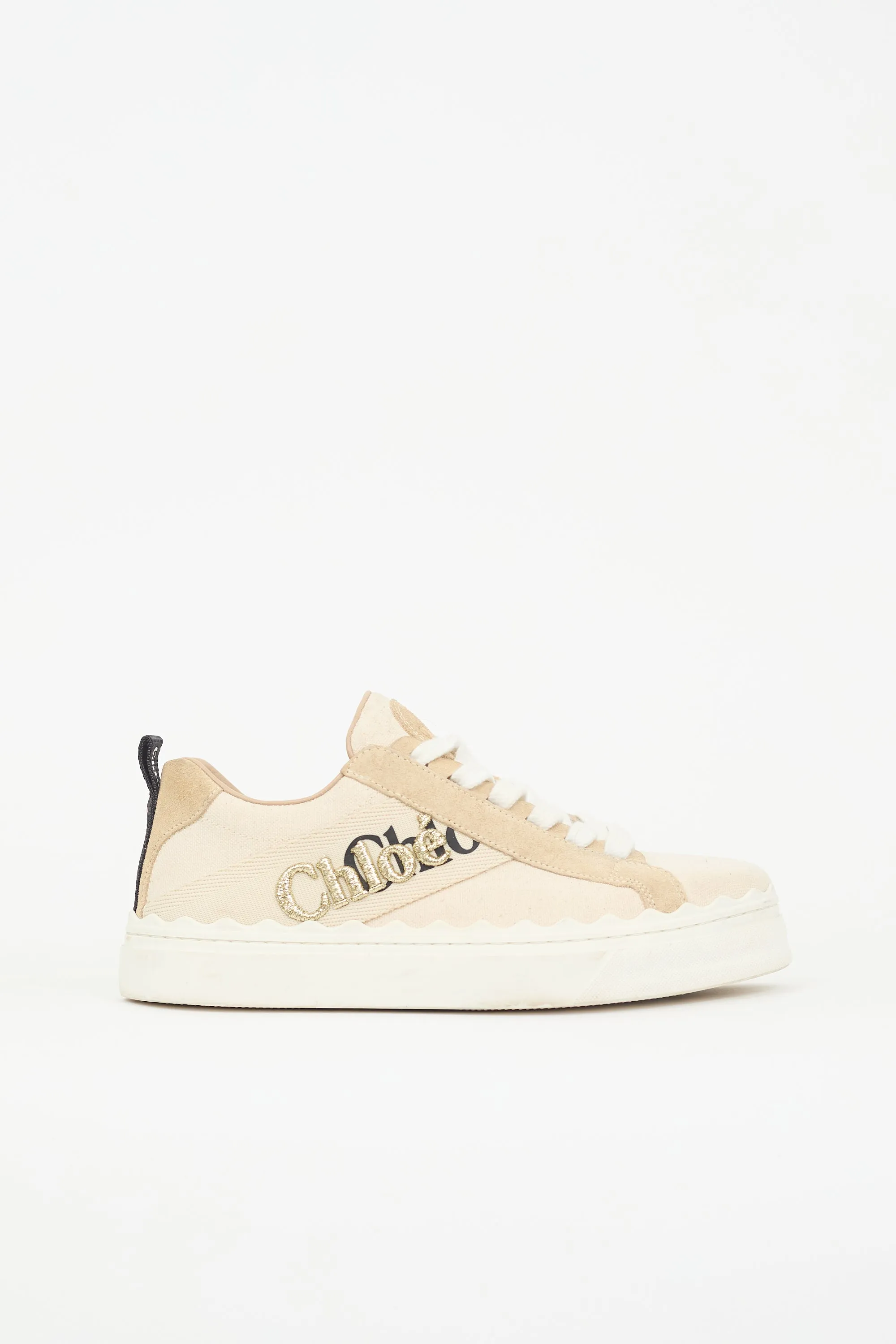 Canvas Logo Lauren Sneaker sold by VSP Consignment