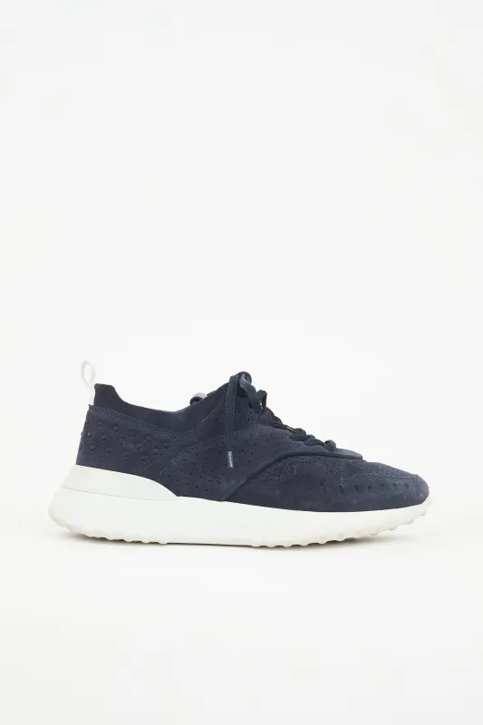 Perforated Suede Sneaker made by Tod's