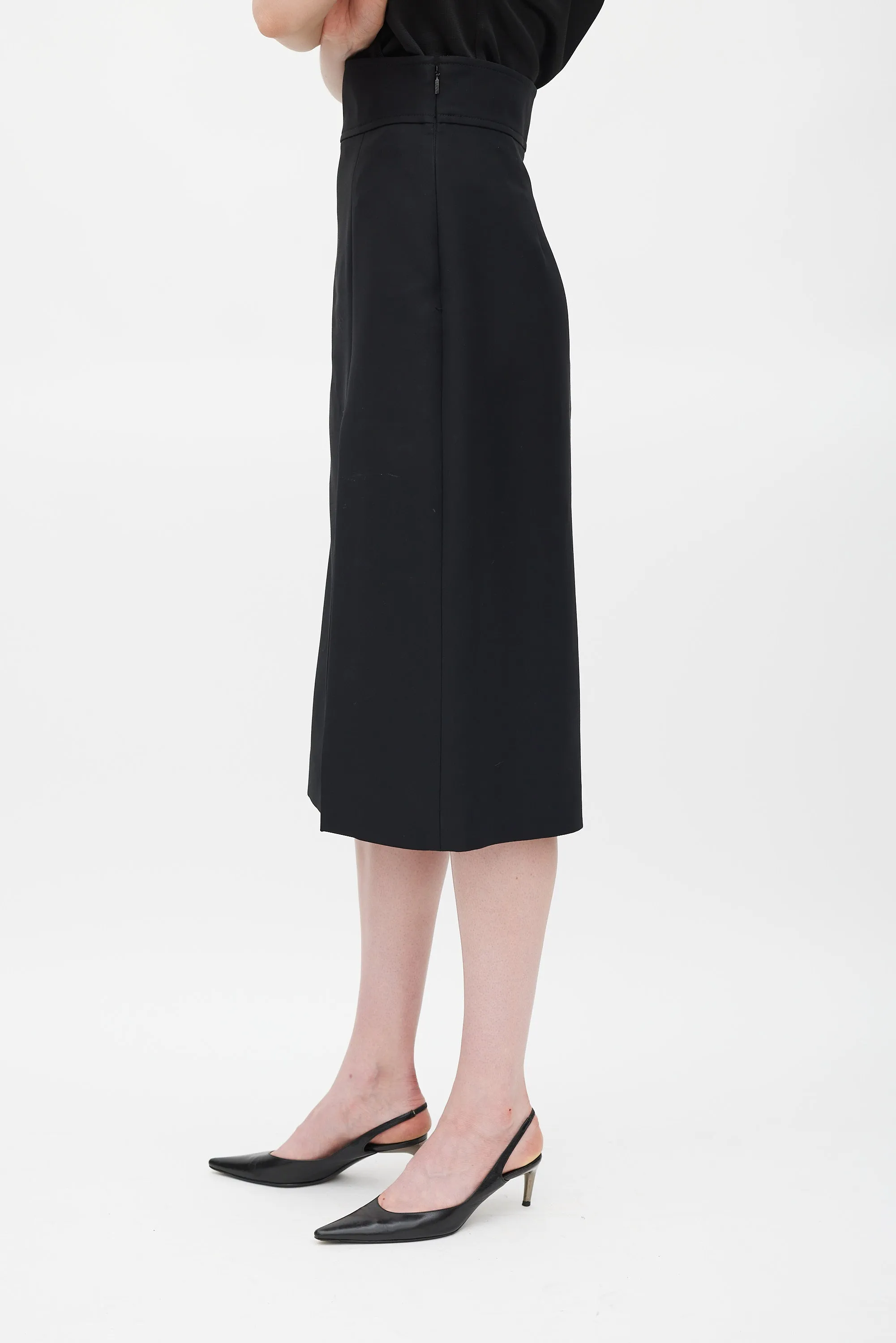 Silk Slit Skirt sold by VSP Consignment product image thumbnail 4