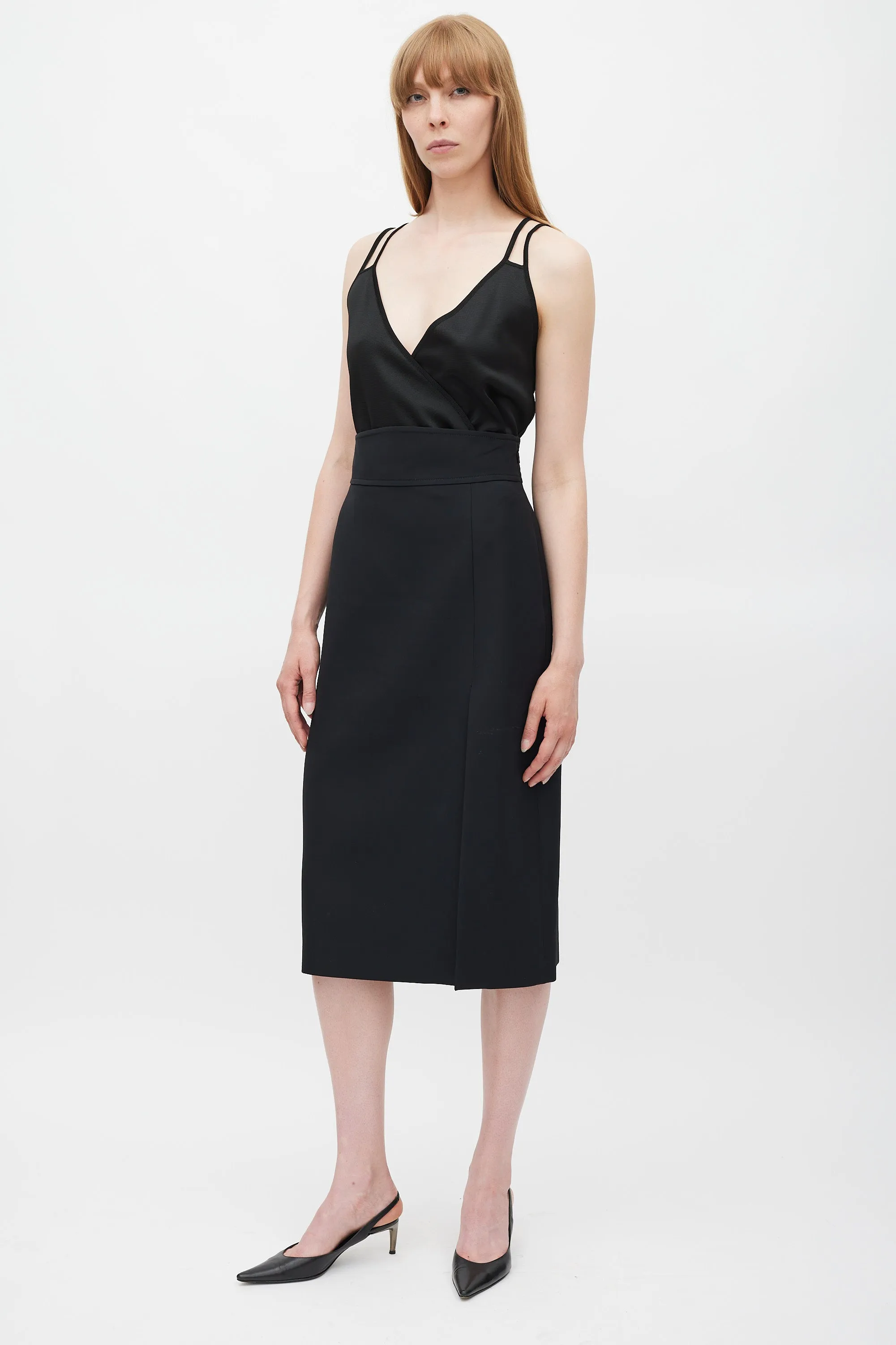 Silk Slit Skirt sold by VSP Consignment product image thumbnail 2