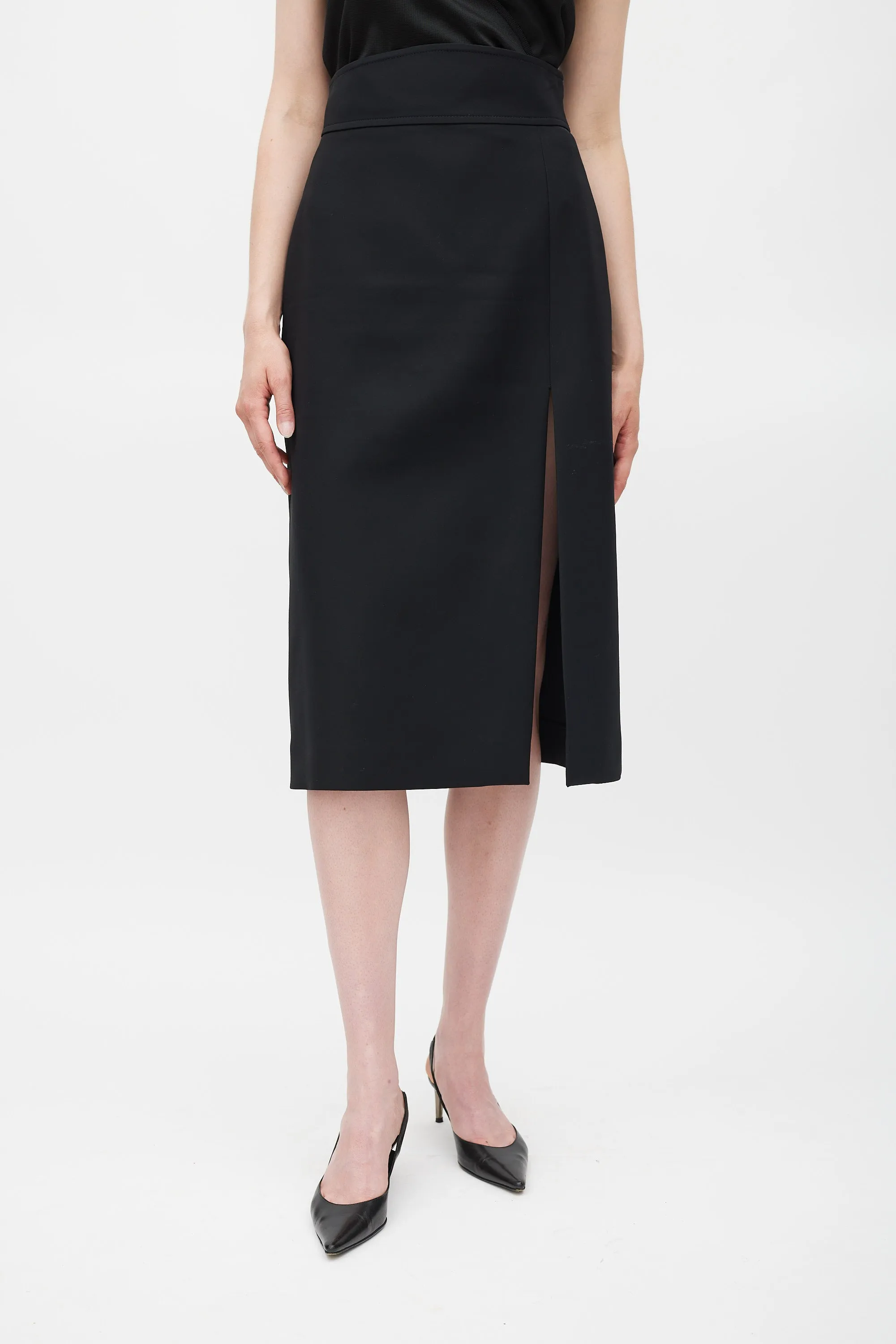 Silk Slit Skirt sold by VSP Consignment