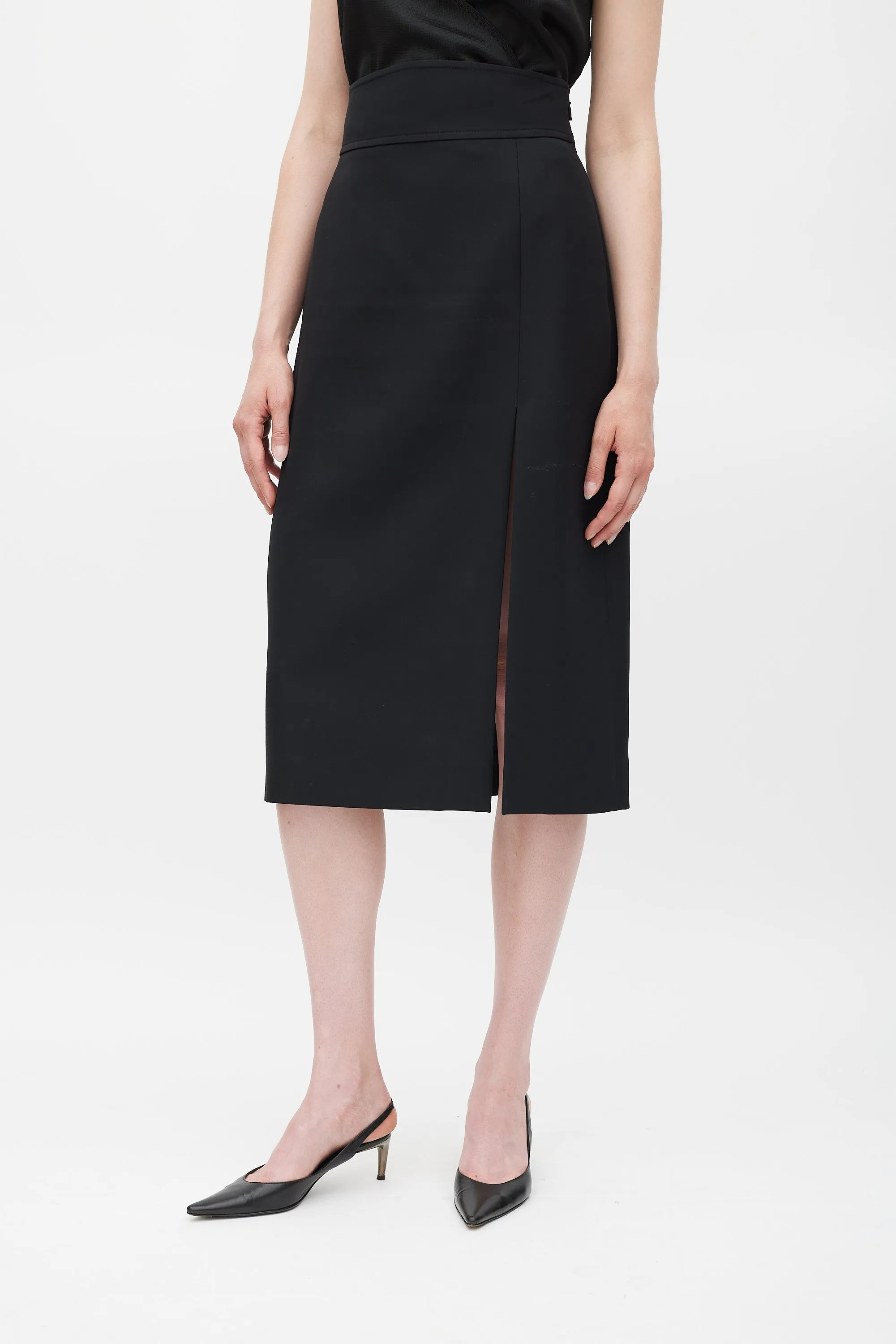Silk Slit Skirt sold by VSP Consignment product image thumbnail 3
