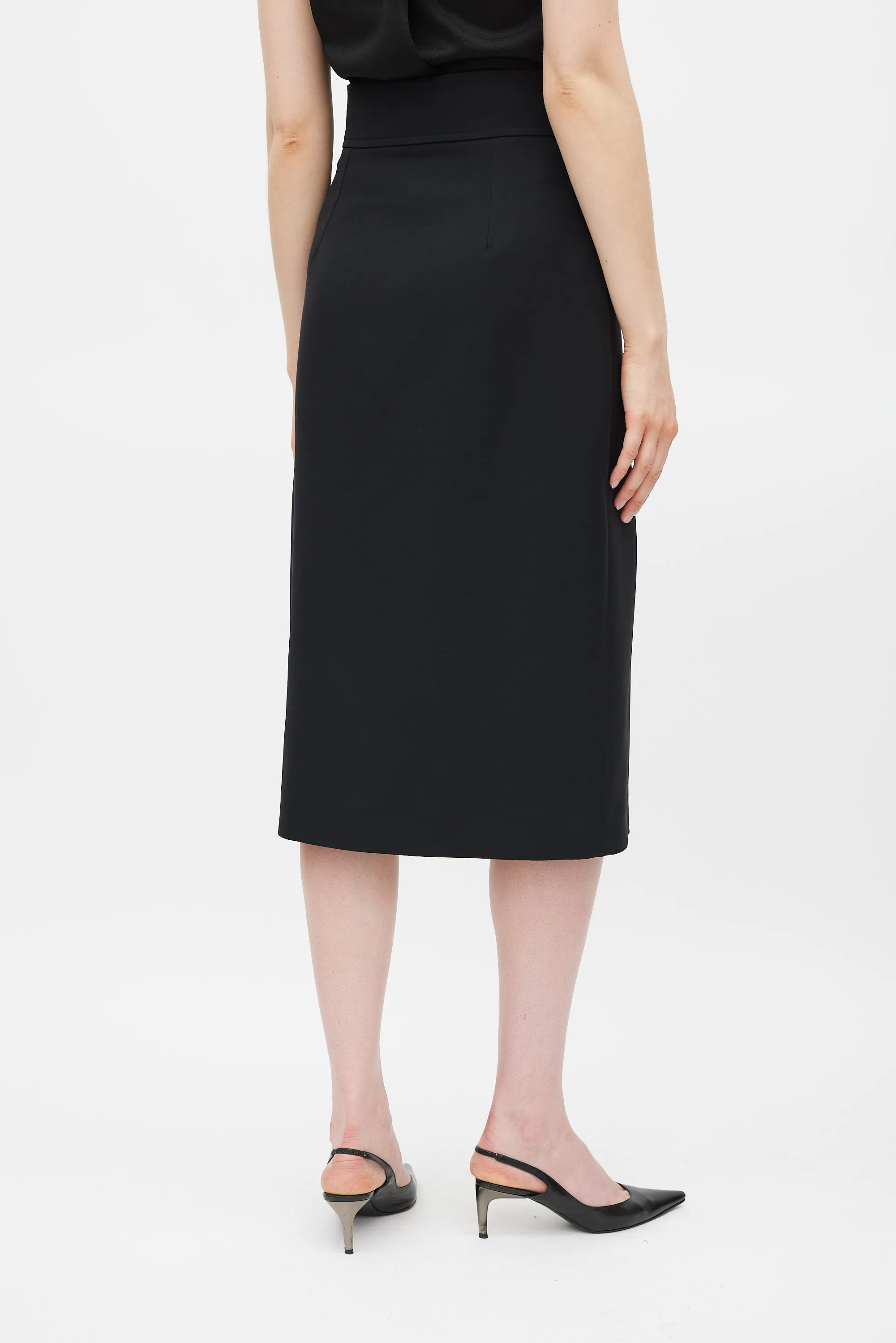 Silk Slit Skirt sold by VSP Consignment product image thumbnail 5