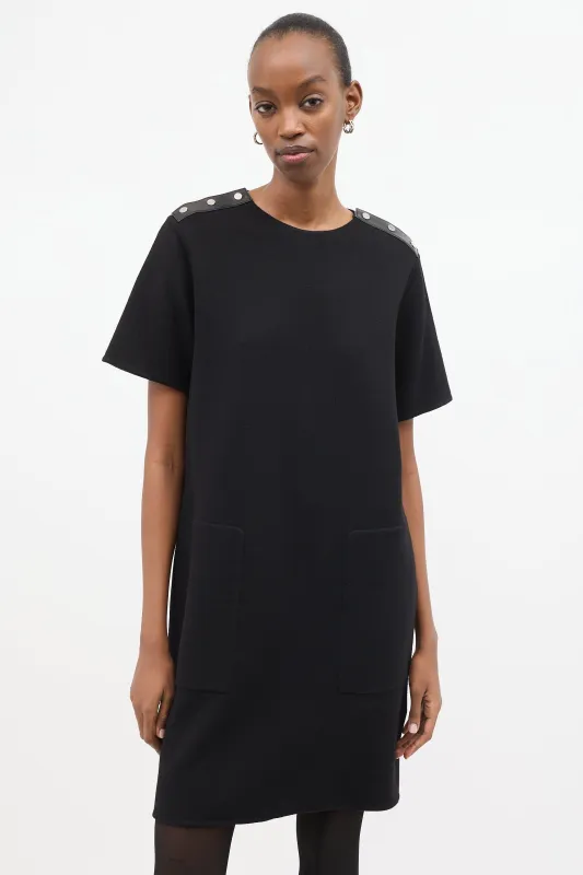 Wool Two Pocket Shift Dress made by Hermes