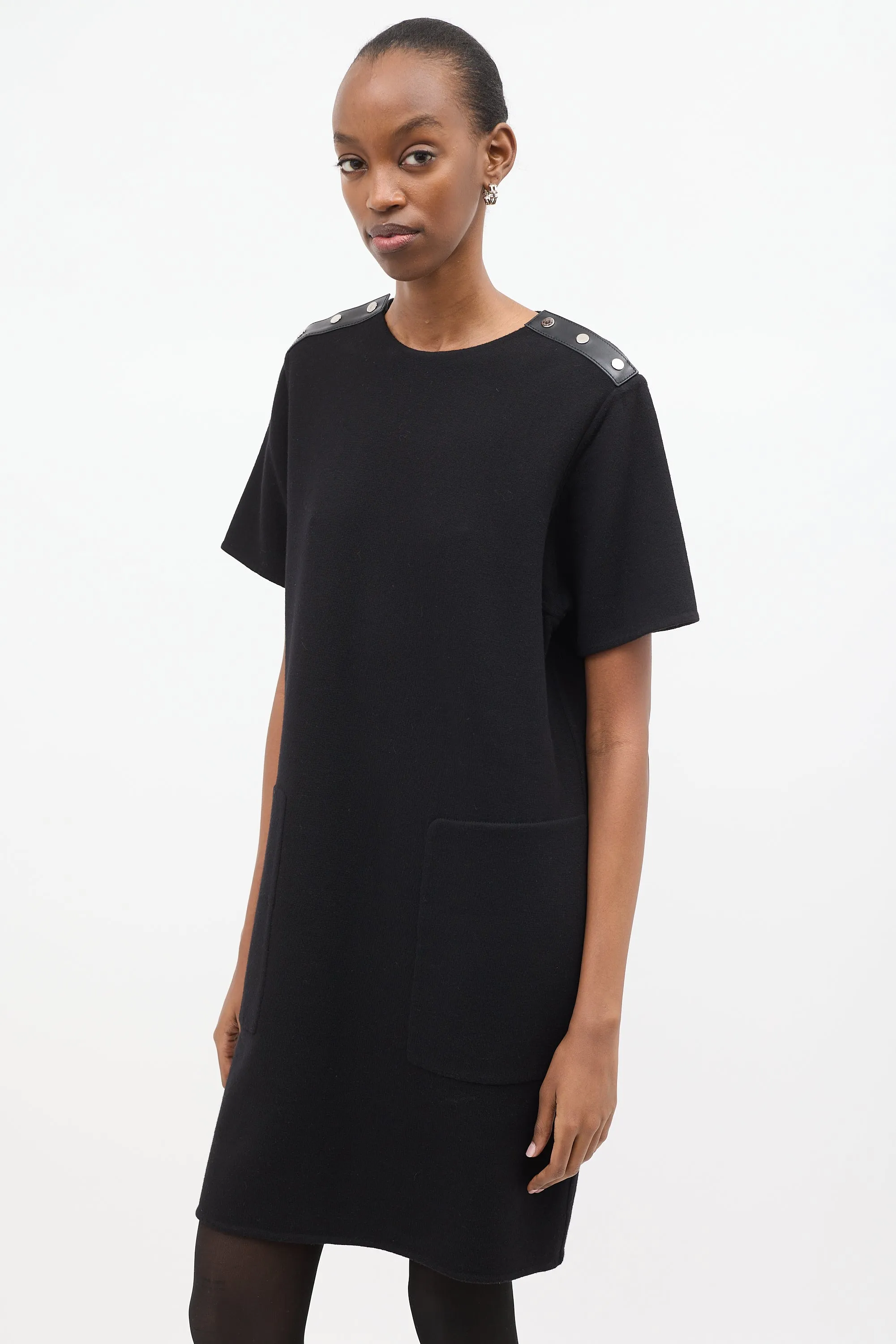 Wool Two Pocket Shift Dress sold by VSP Consignment product image thumbnail 4
