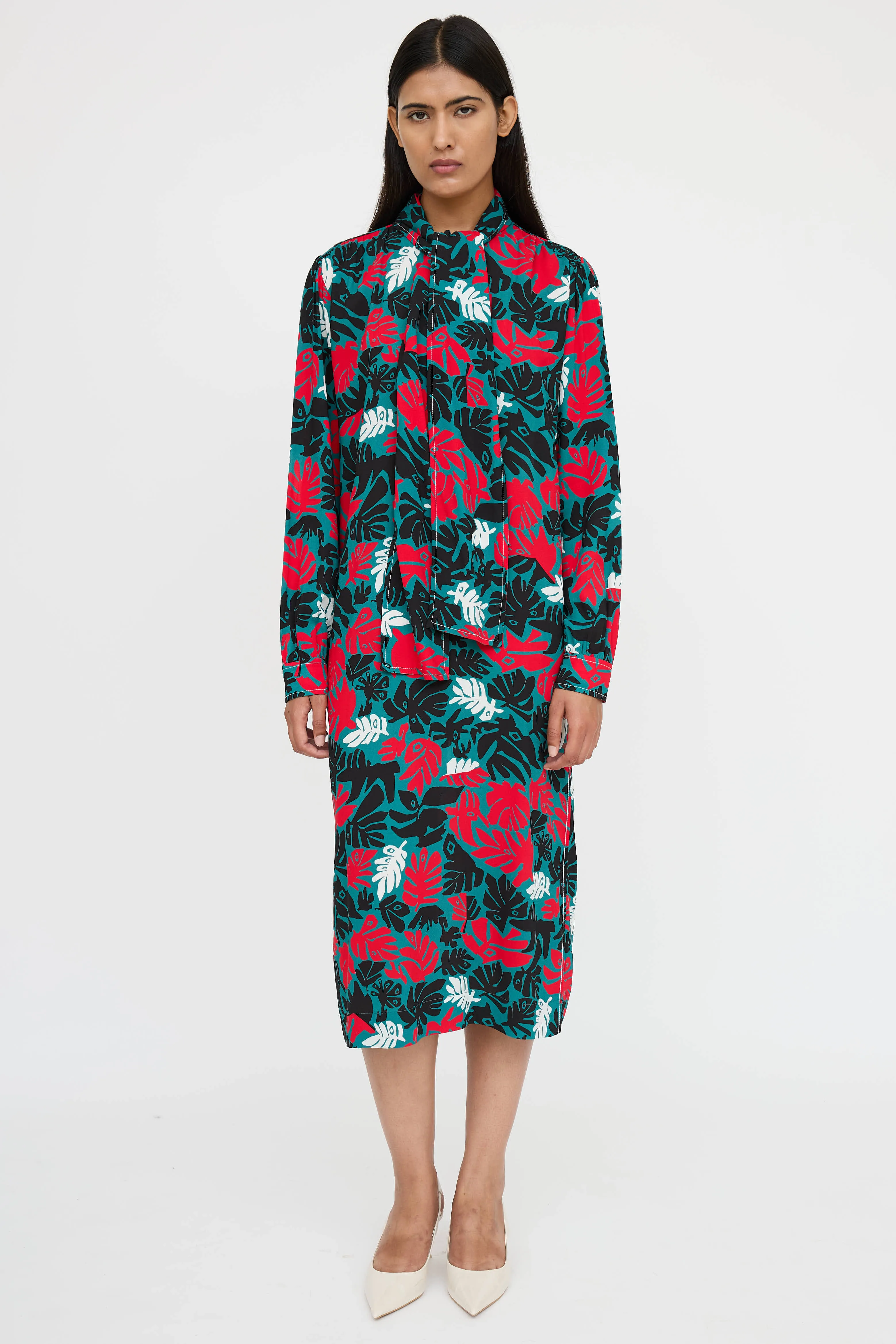 Palm Leaf Dress sold by VSP Consignment