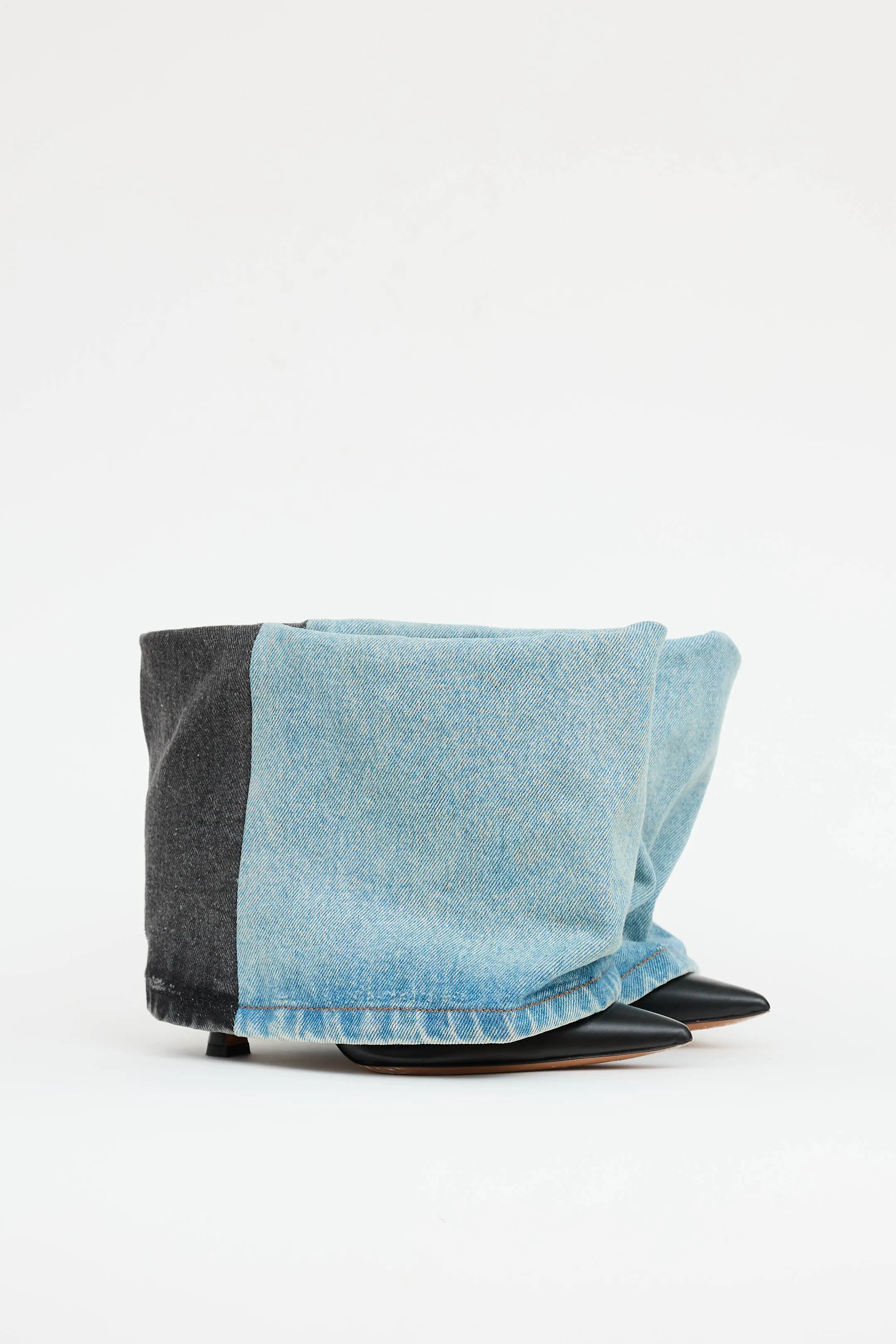 Two-Tone Denim Ankle Boot sold by VSP Consignment product image thumbnail 2