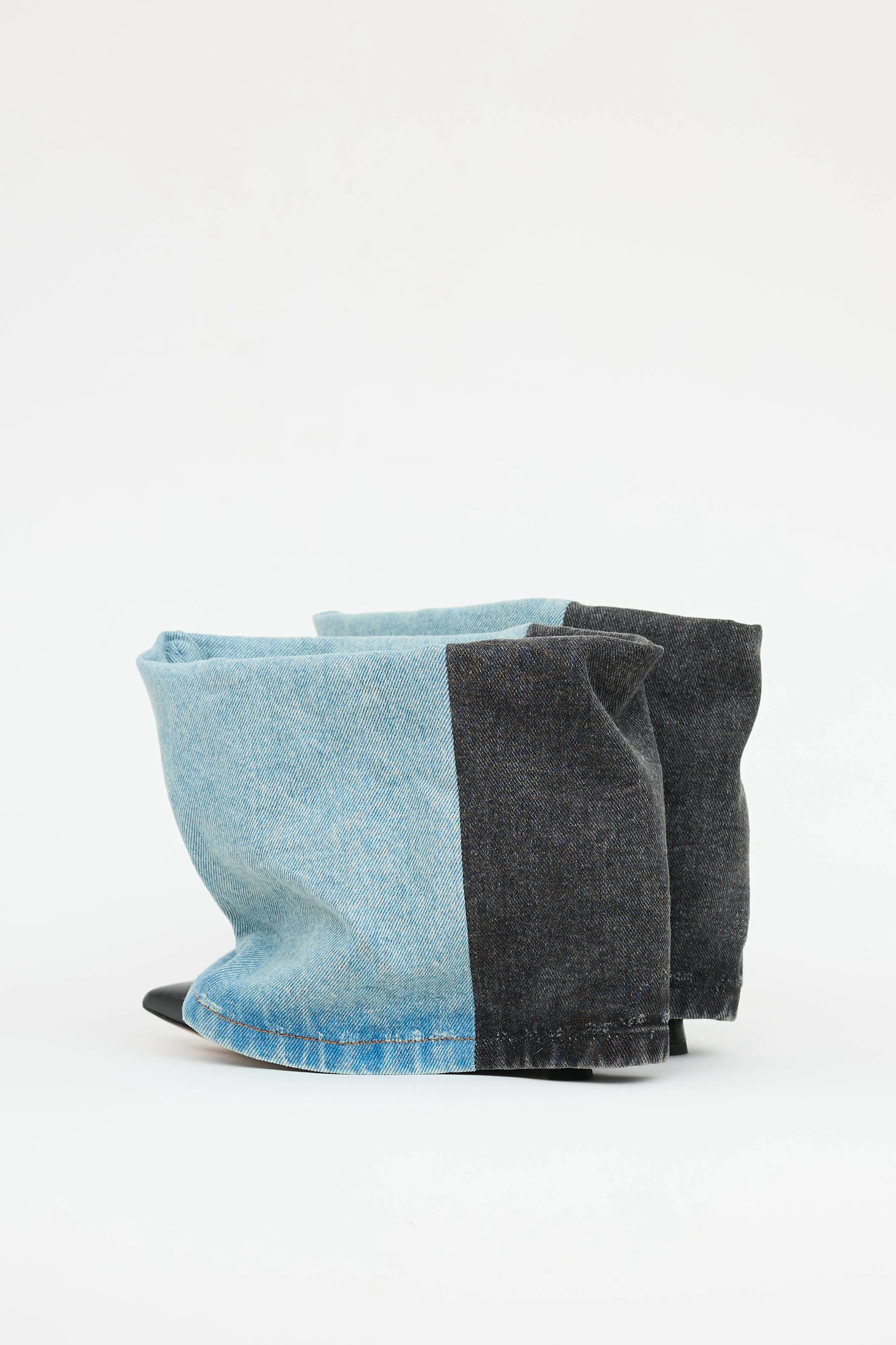 Two-Tone Denim Ankle Boot sold by VSP Consignment product image thumbnail 4