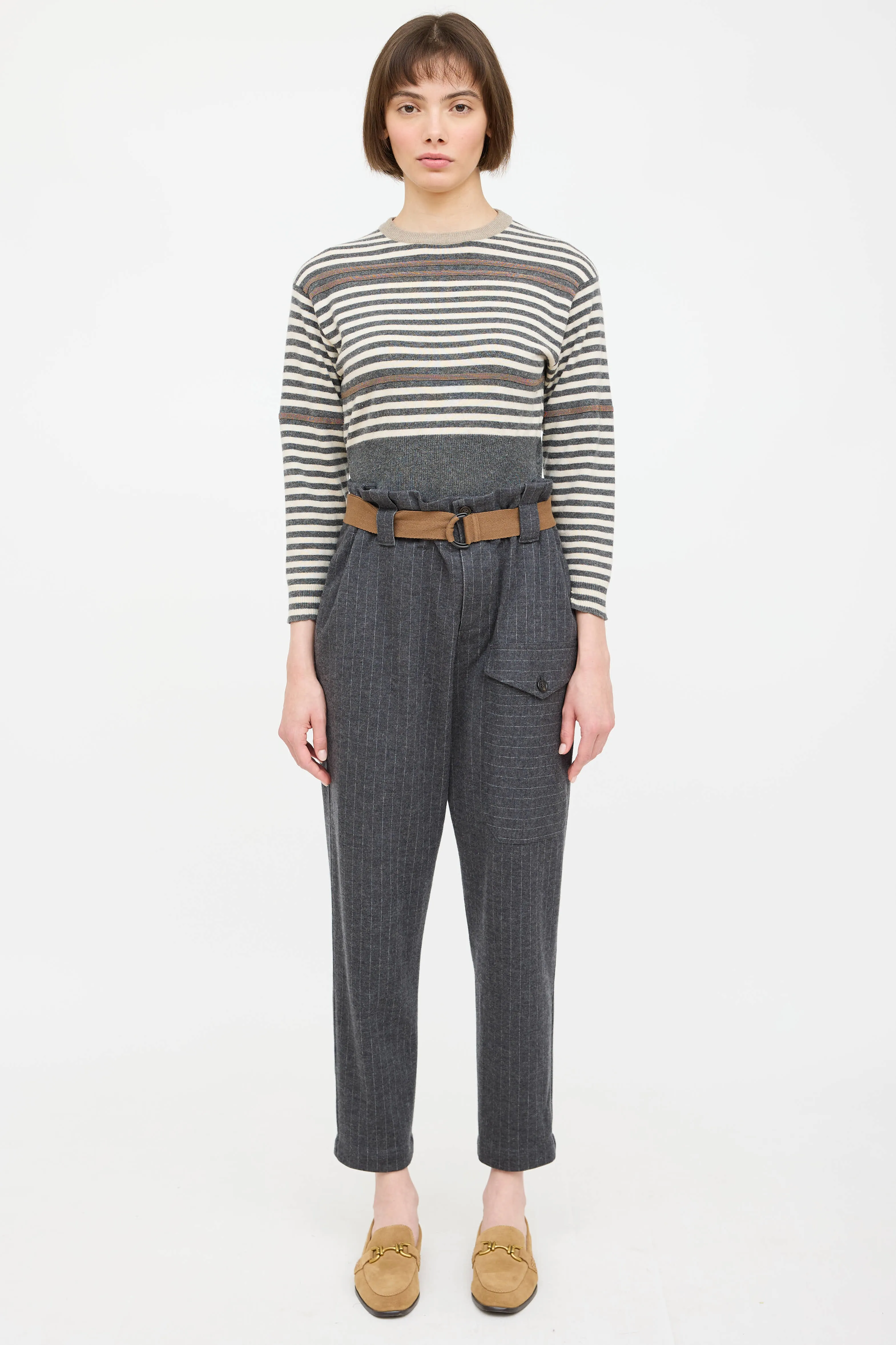 Wool Knit Monili Striped Sweater sold by VSP Consignment product image thumbnail 2