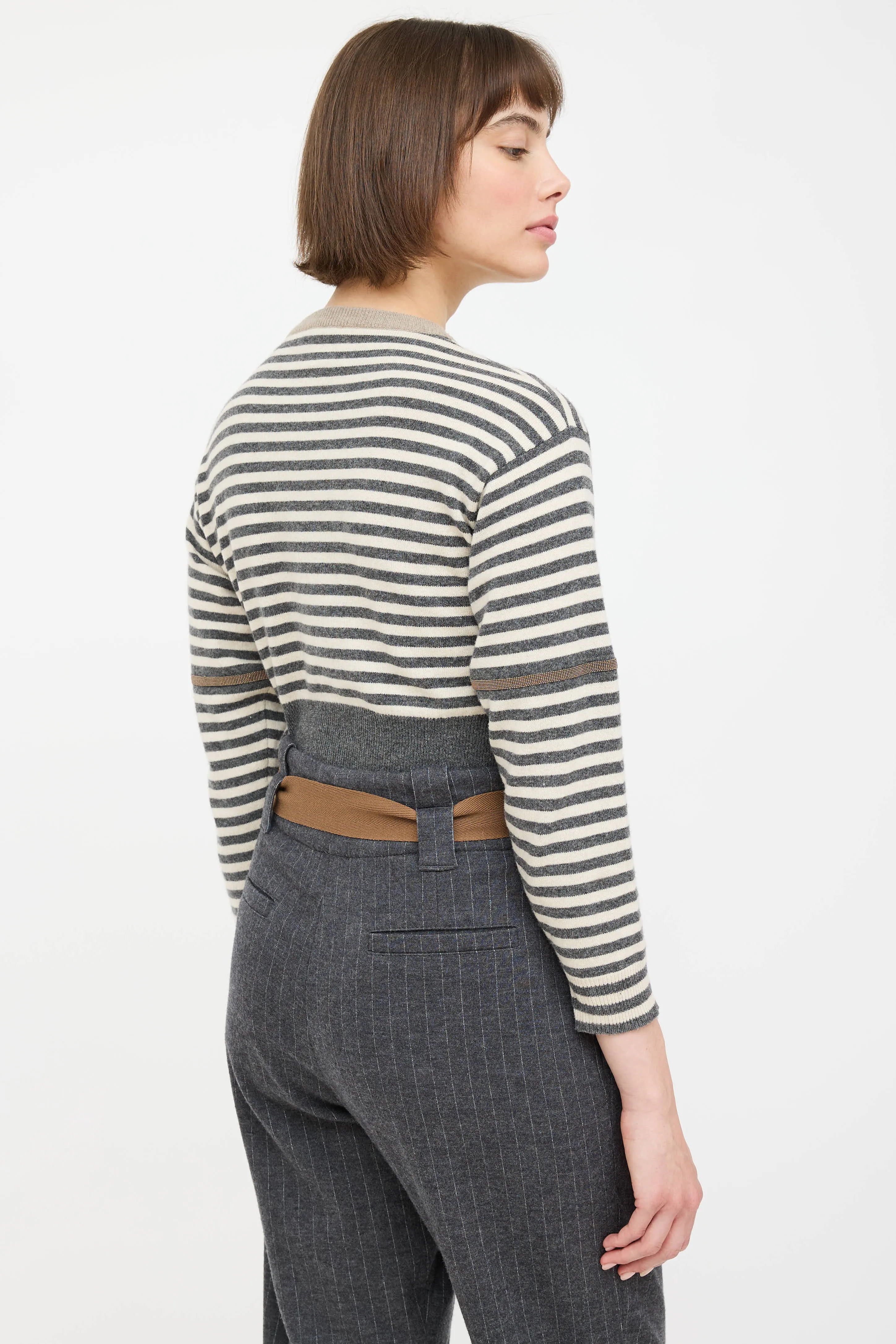 Wool Knit Monili Striped Sweater sold by VSP Consignment product image thumbnail 4