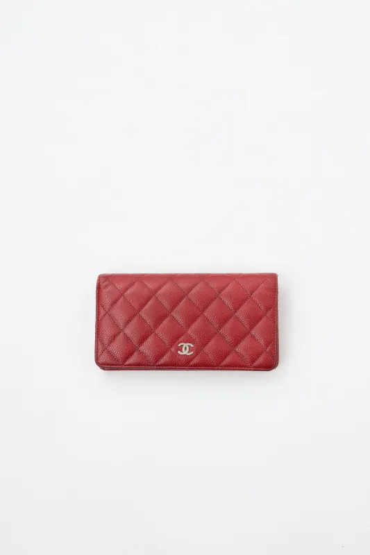 Caviar Bi-Fold Long Wallet sold by VSP Consignment