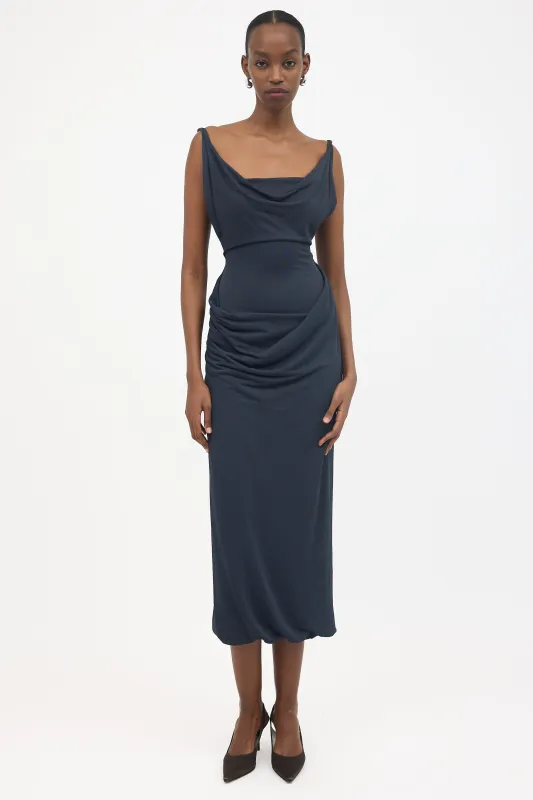 Vintage Wool Draped Dress made by Vivienne Westwood