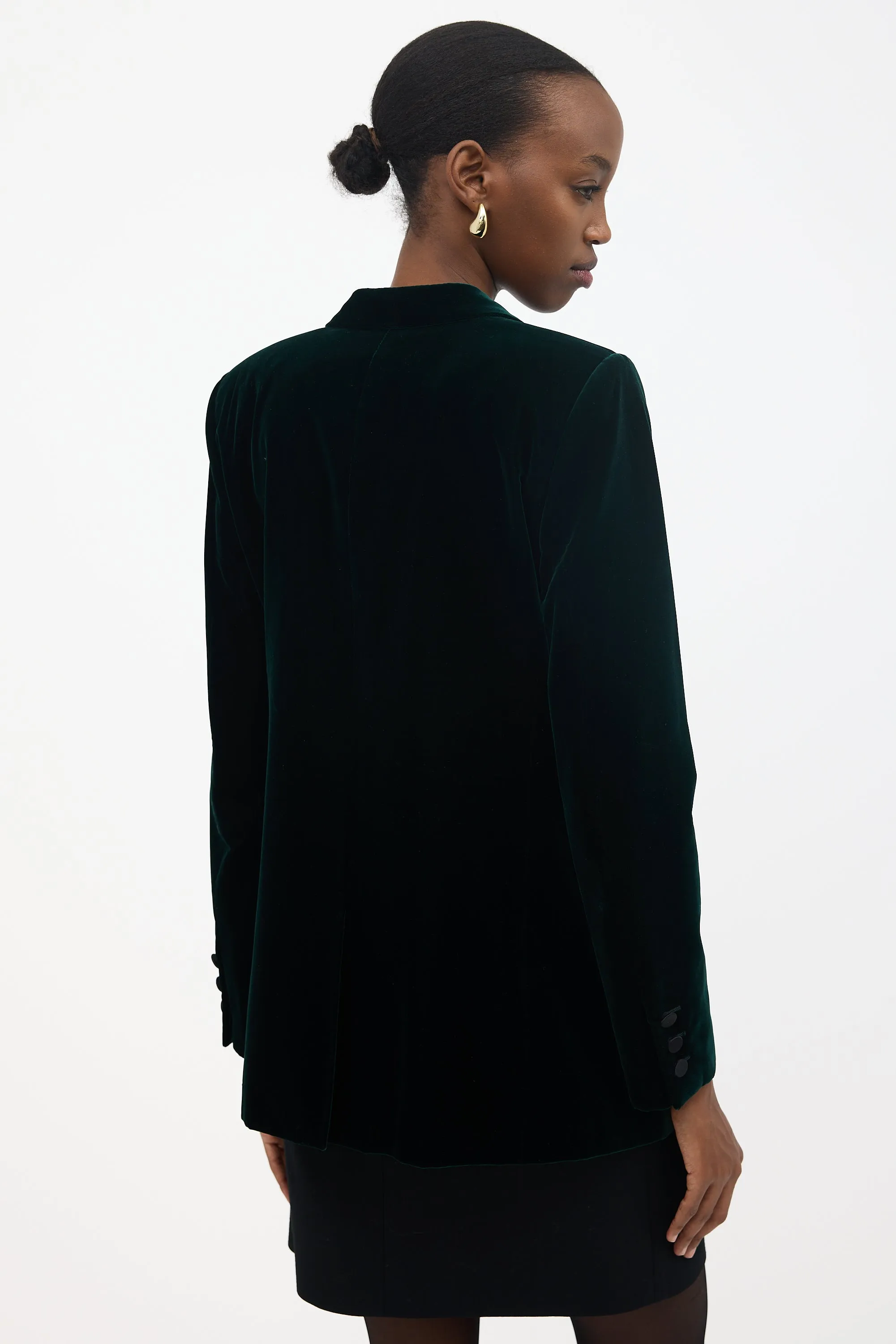 FW 2017 Velvet Tuxedo Blazer sold by VSP Consignment product image thumbnail 4