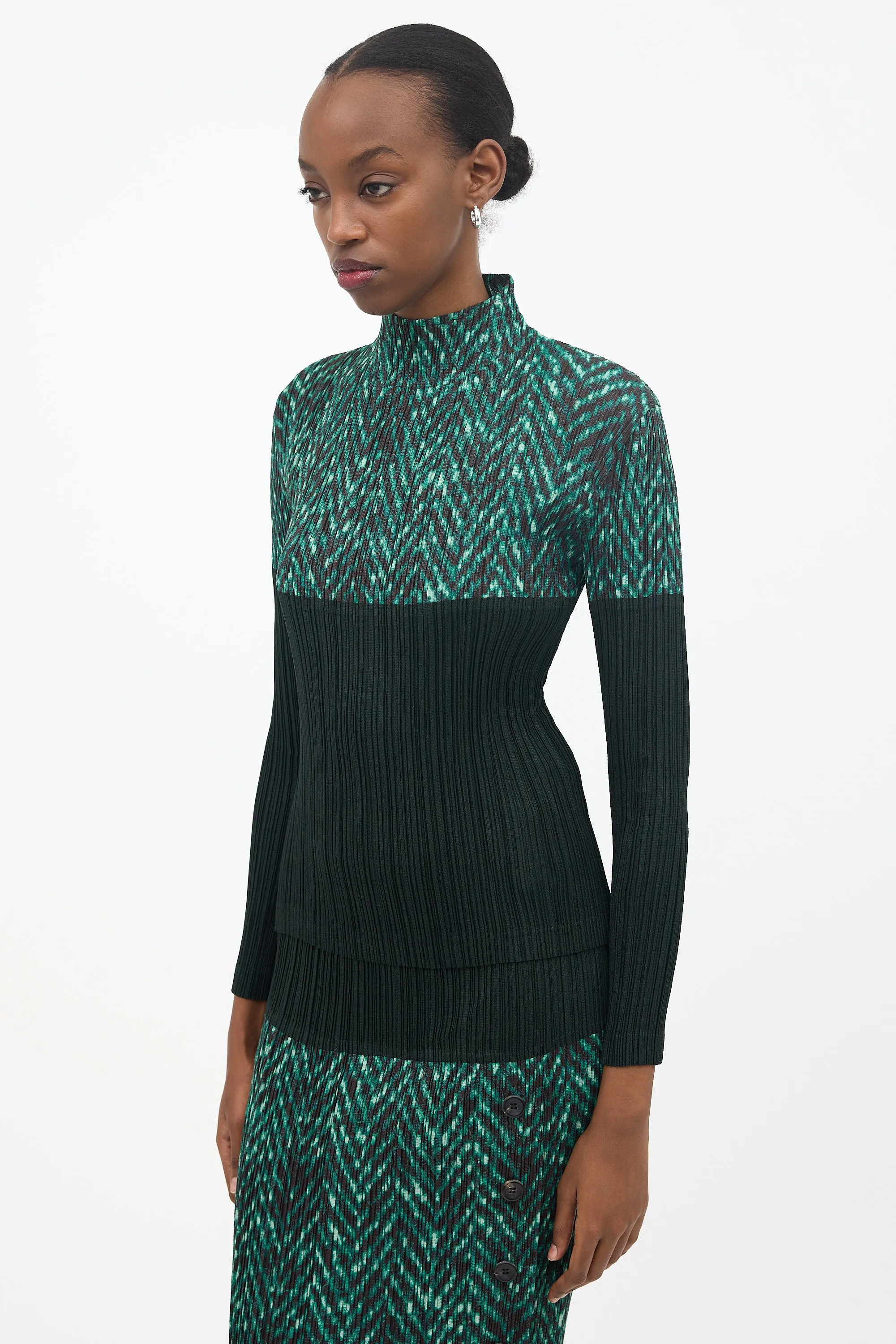 Pleated Turtleneck Top sold by VSP Consignment product image thumbnail 3