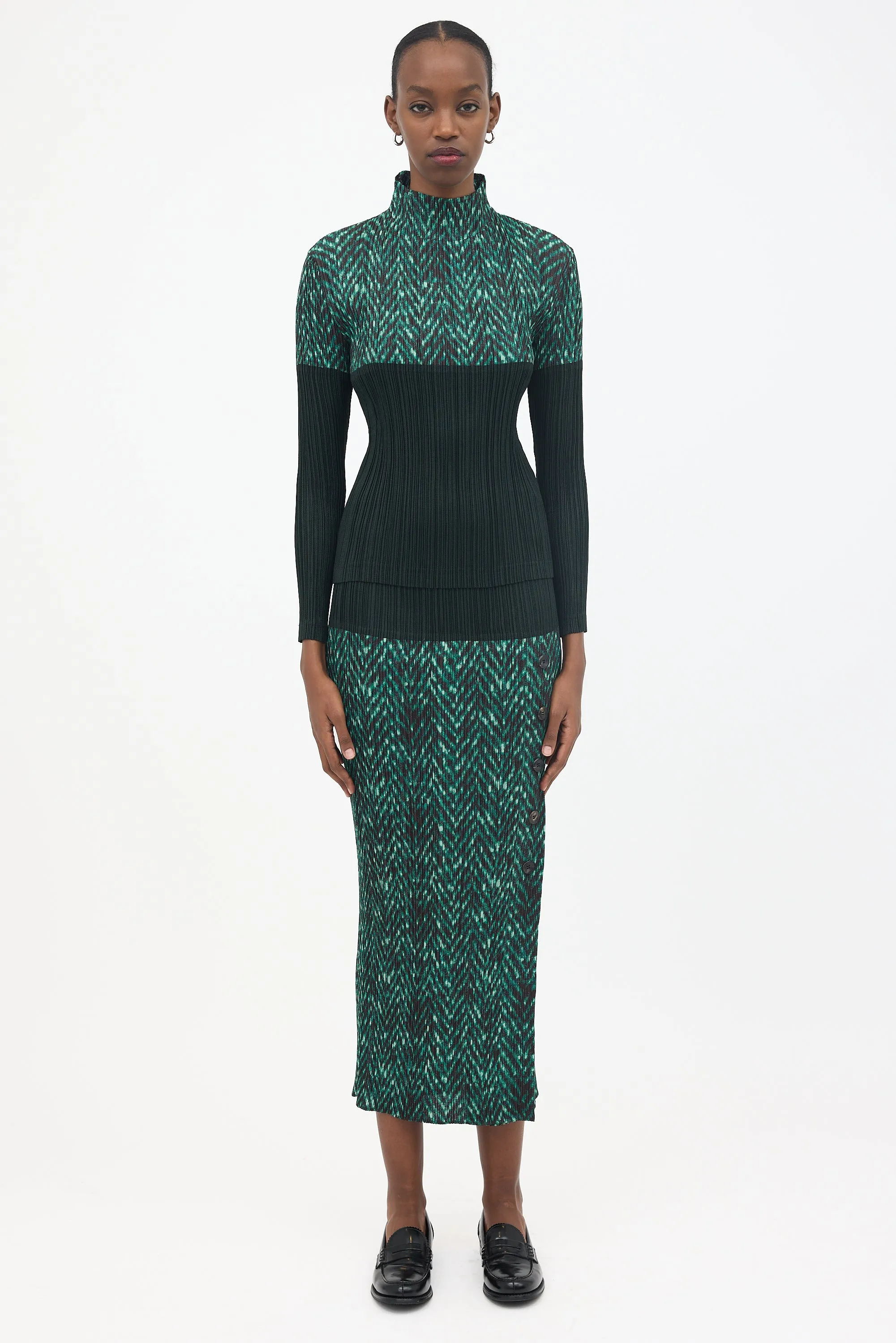 Pleated Turtleneck Top sold by VSP Consignment product image thumbnail 2