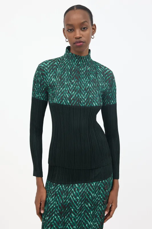 Pleated Turtleneck Top sold by VSP Consignment