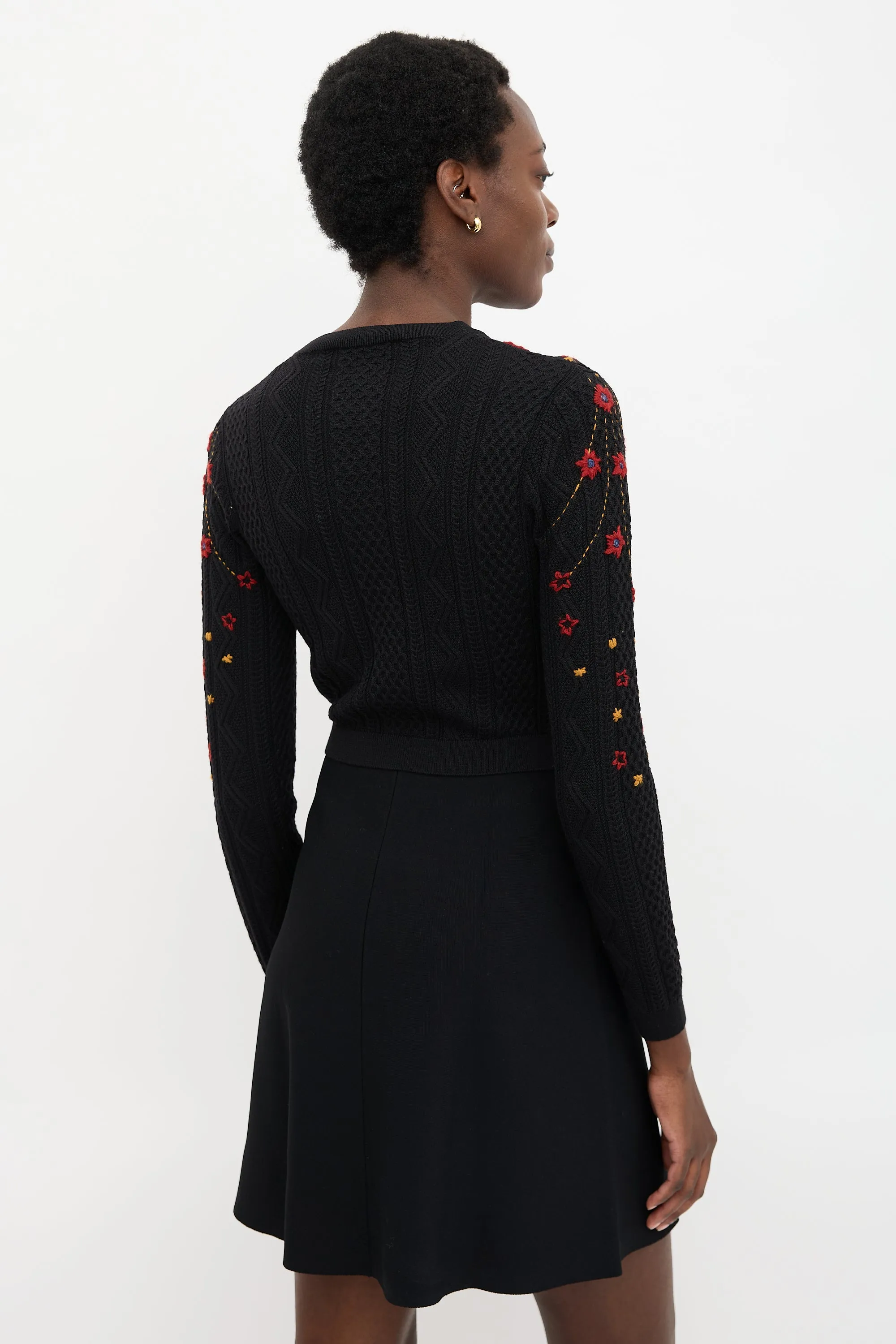 Floral Embroidered Flare Dress sold by VSP Consignment product image thumbnail 4