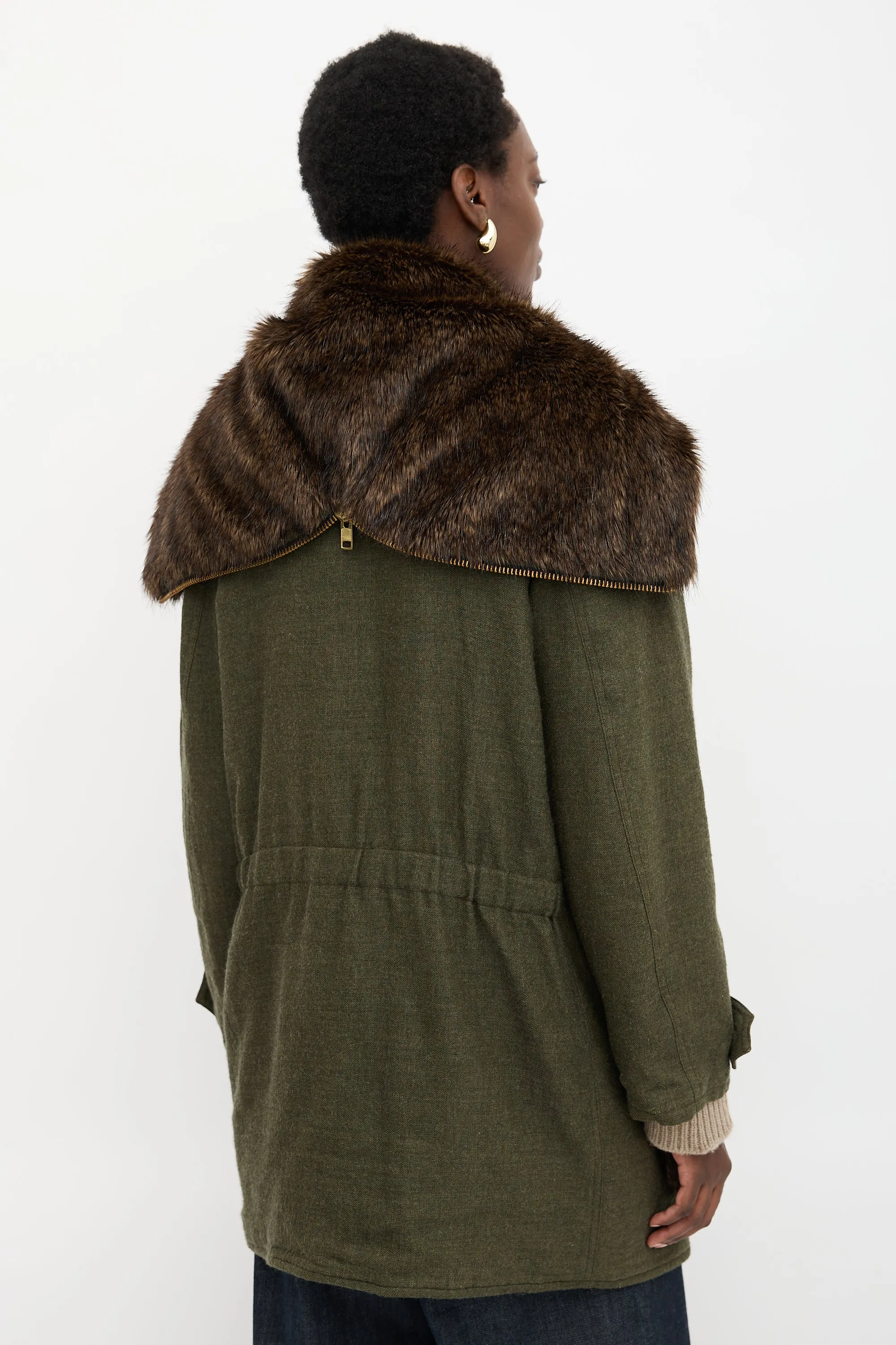 Wool & Faux Fur Parka sold by VSP Consignment product image thumbnail 4