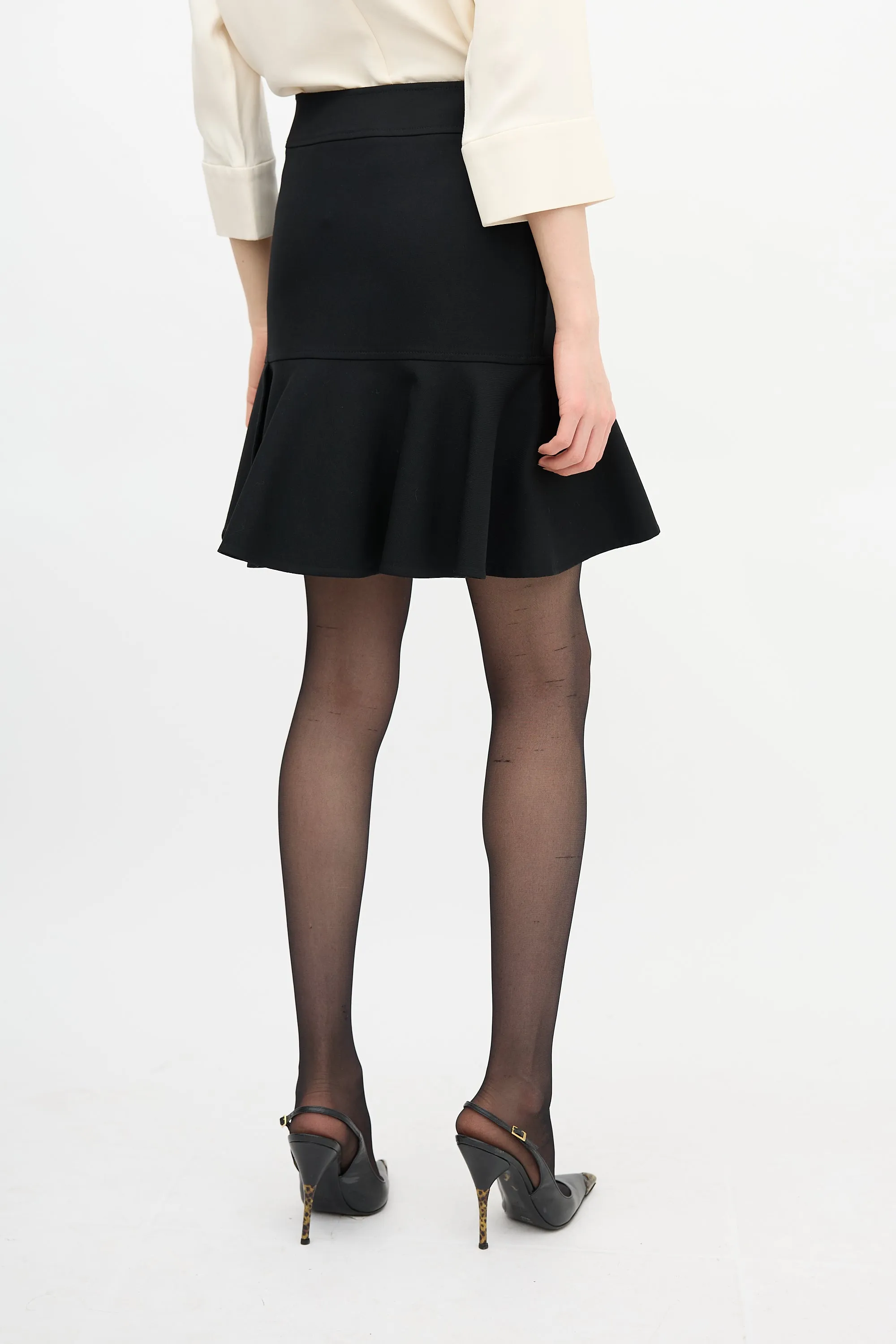 FW 2002 Wool Ruffled Mini Skirt sold by VSP Consignment product image thumbnail 4