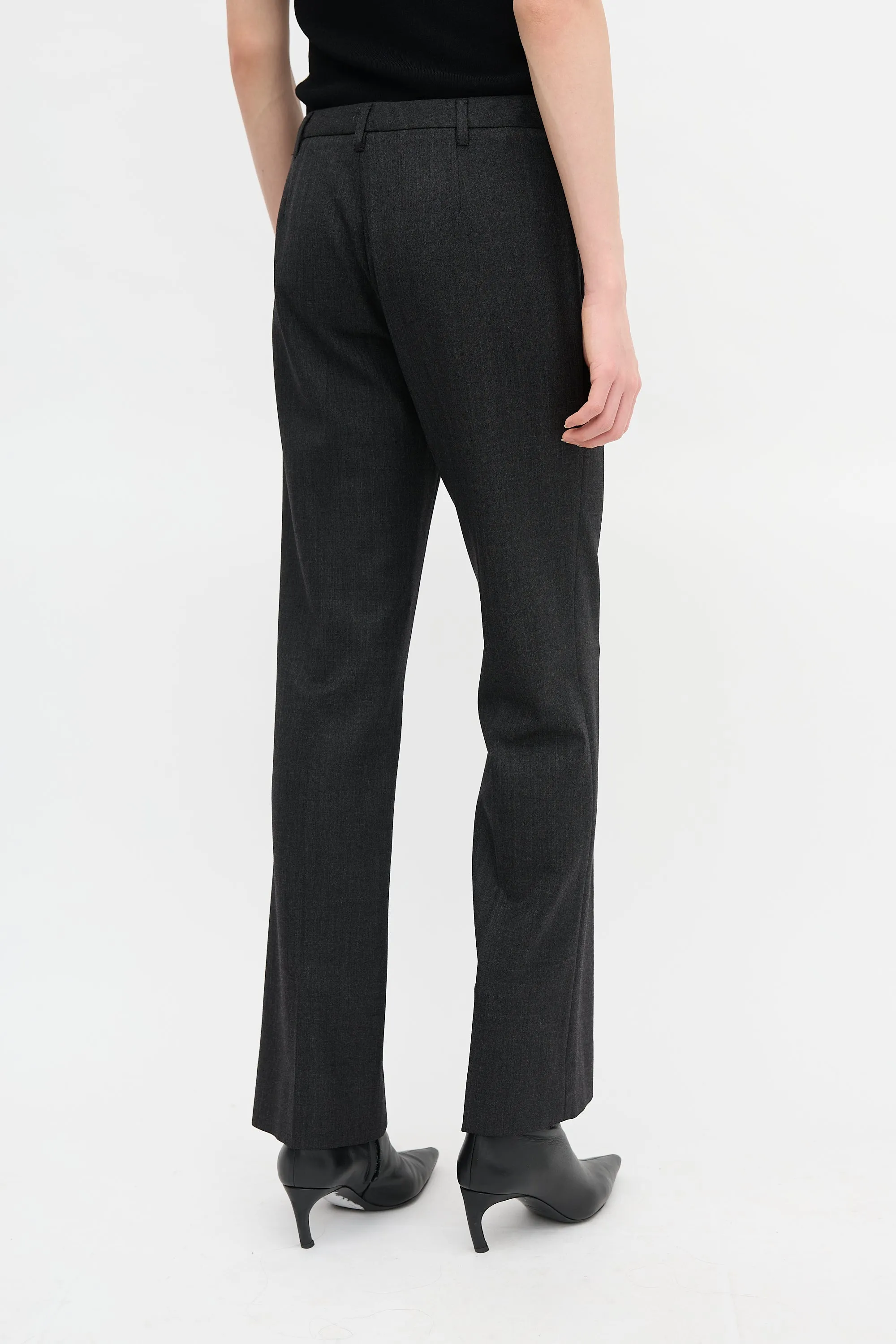 Wool Straight Leg Trouser sold by VSP Consignment product image thumbnail 4