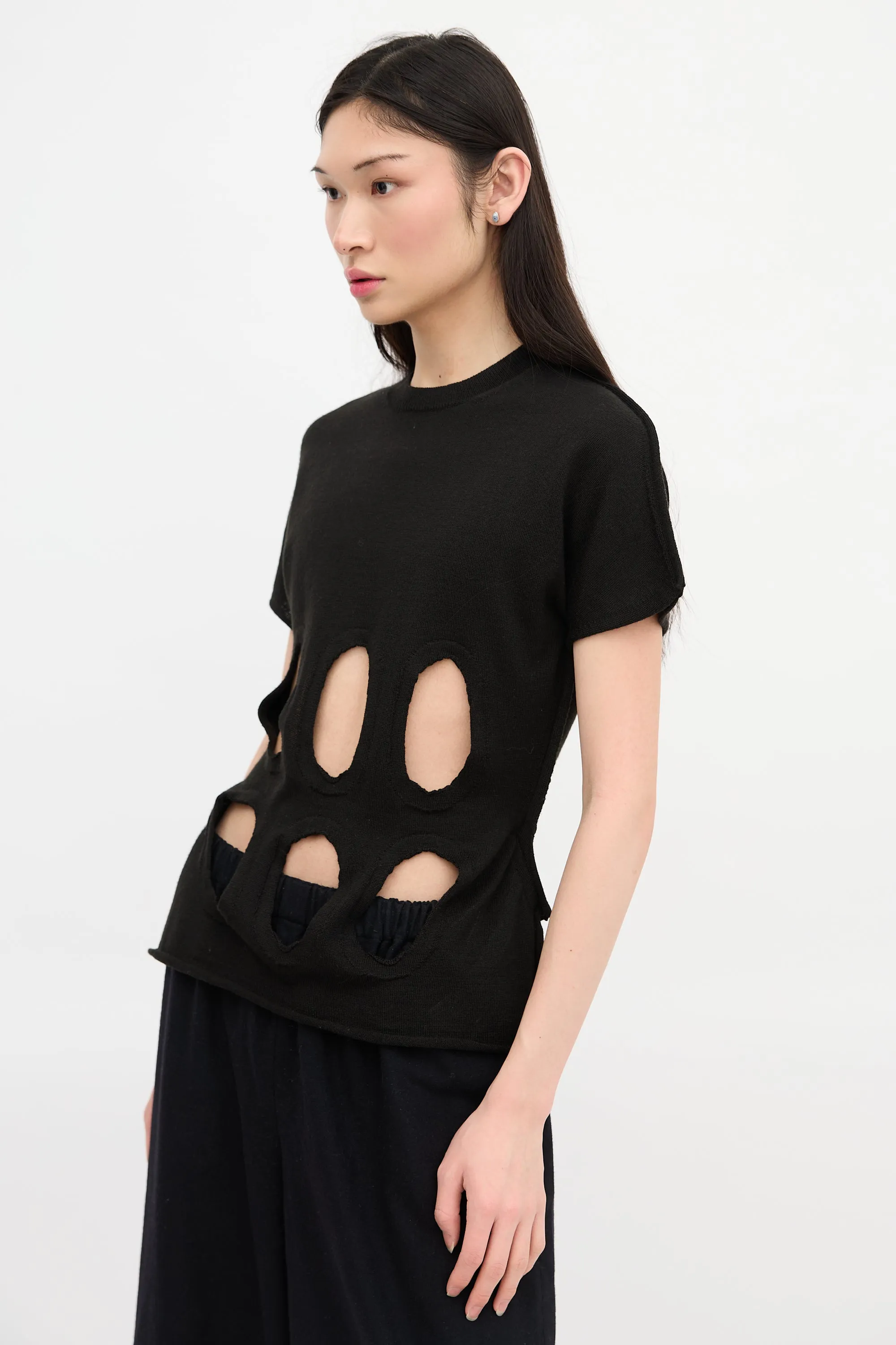 Wool Cutout T-Shirt sold by VSP Consignment product image thumbnail 3