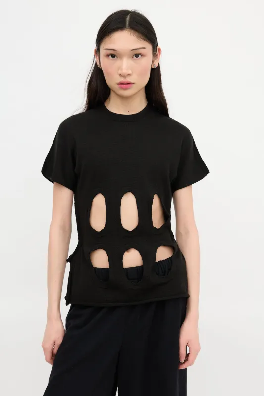 Wool Cutout T-Shirt sold by VSP Consignment