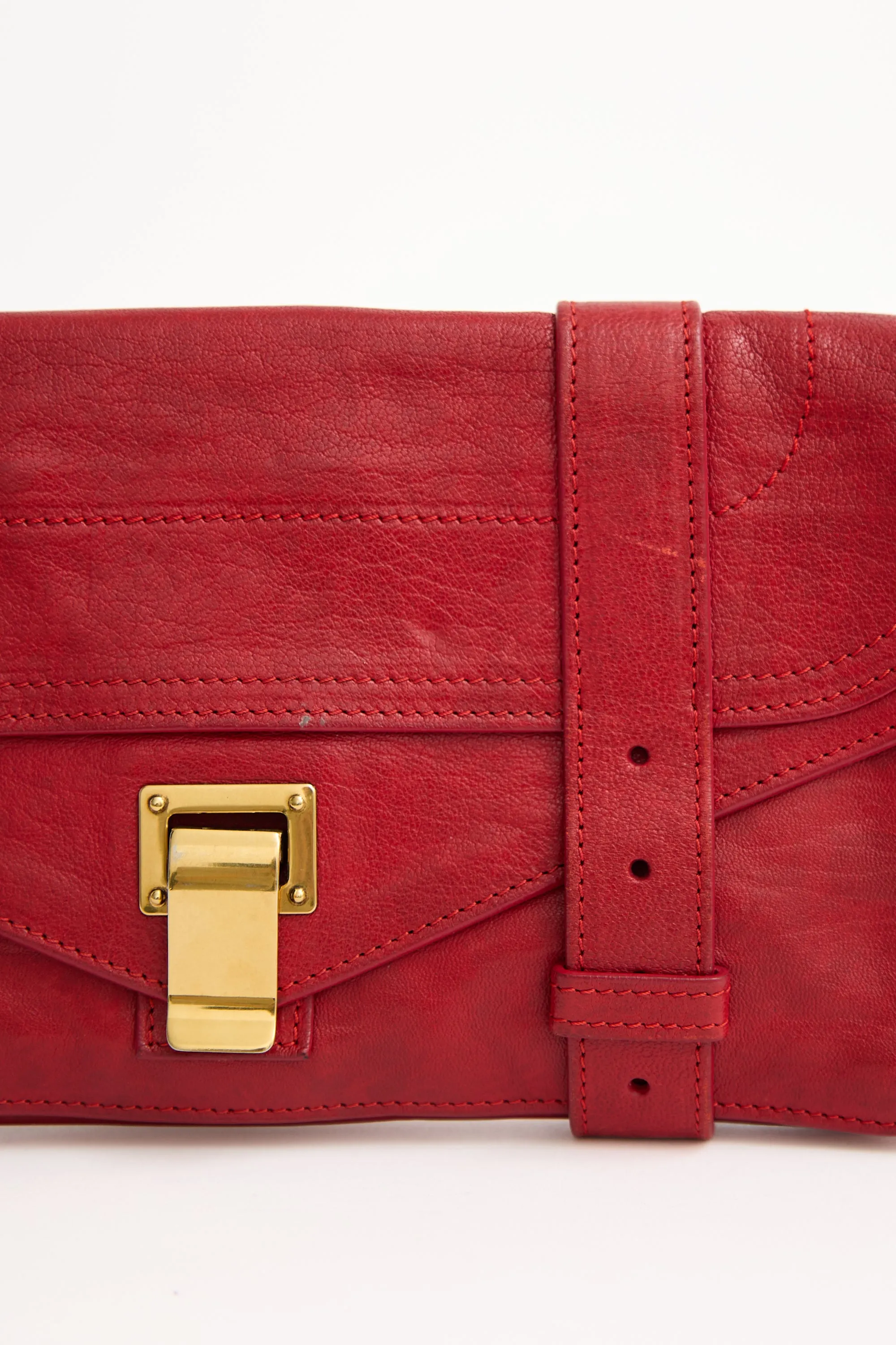 Leather PS1 Clutch sold by VSP Consignment product image thumbnail 2