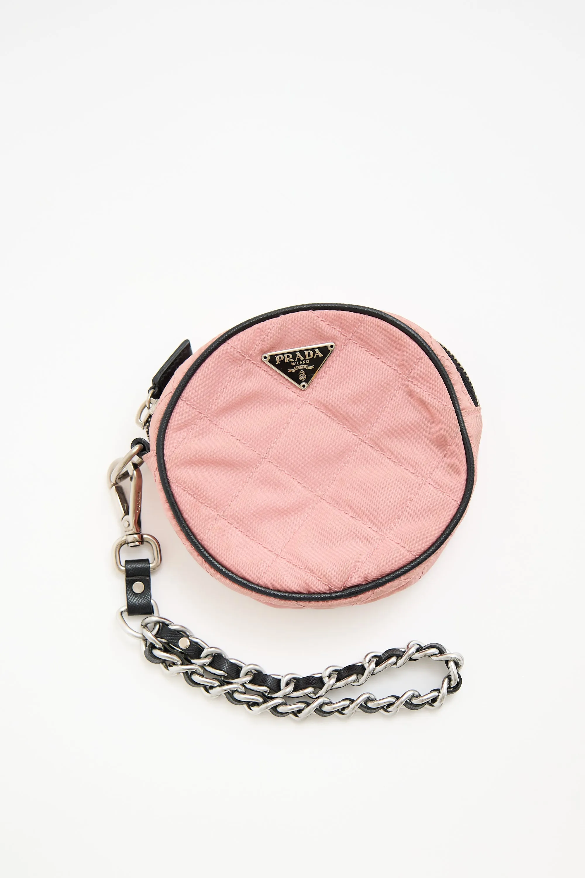 Nylon Quilted Circle Pouch sold by VSP Consignment