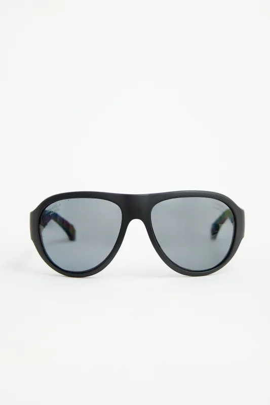 6050 Aviator Polarized Sunglasses made by Chanel
