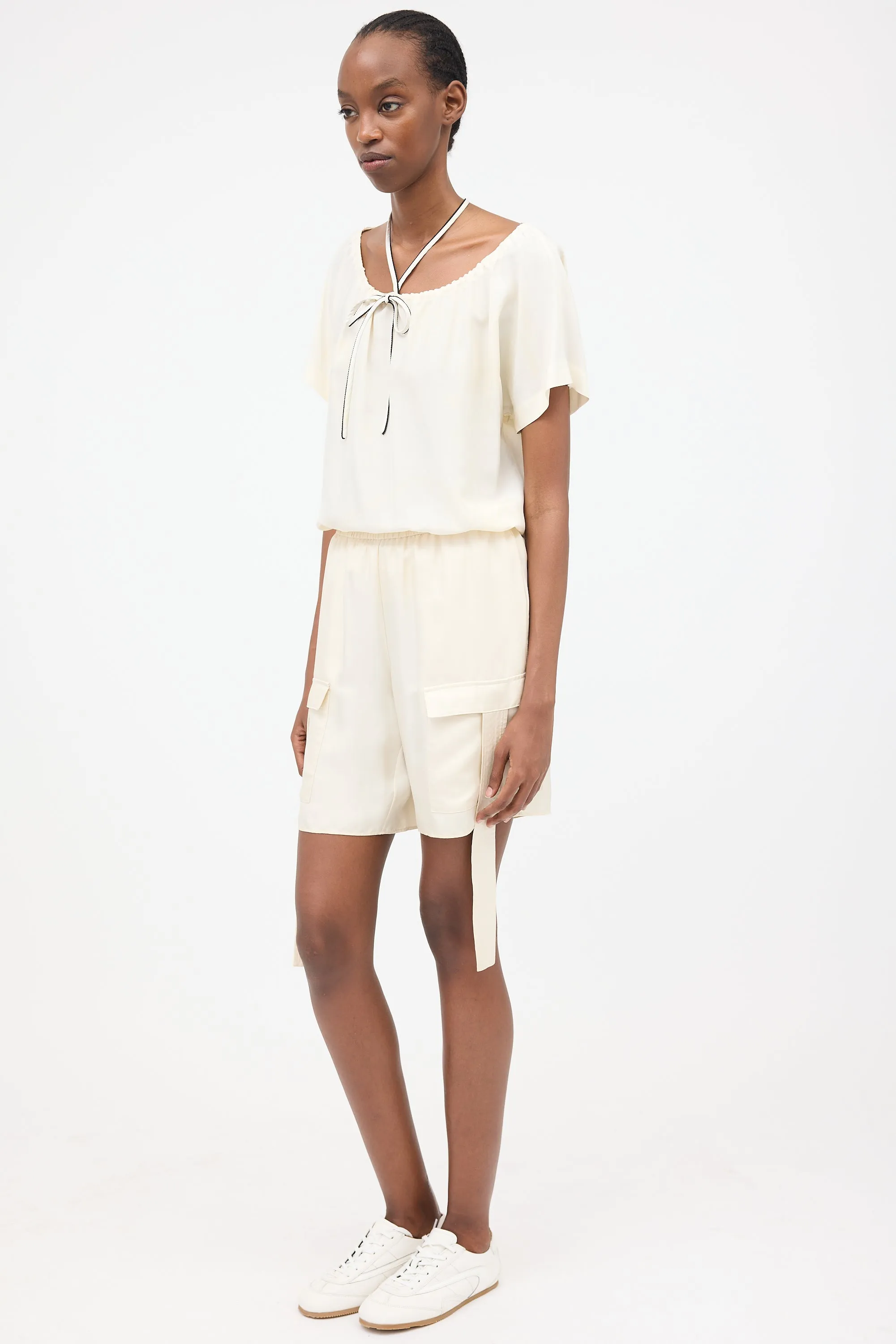 Silk Twill Cargo Shorts sold by VSP Consignment product image thumbnail 2