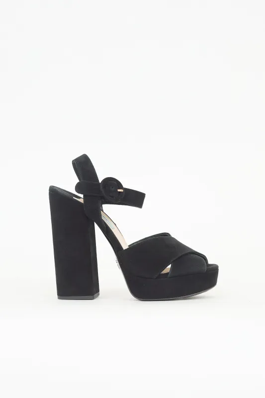 Suede Platform Heel sold by VSP Consignment