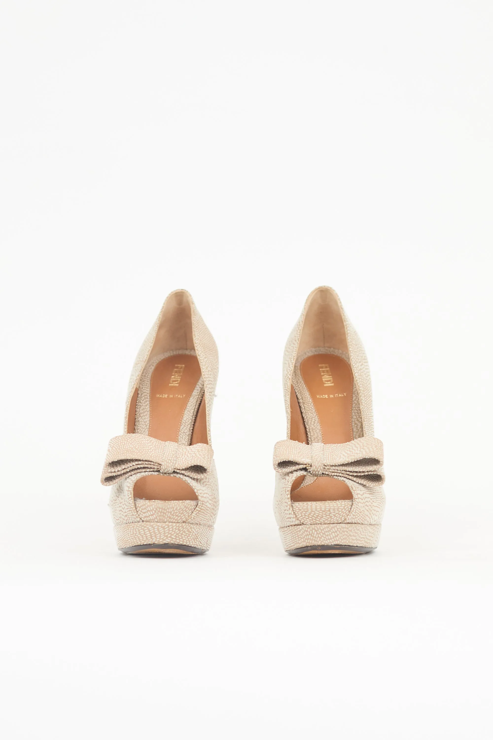 Textured Suede Bow Pump sold by VSP Consignment product image thumbnail 3