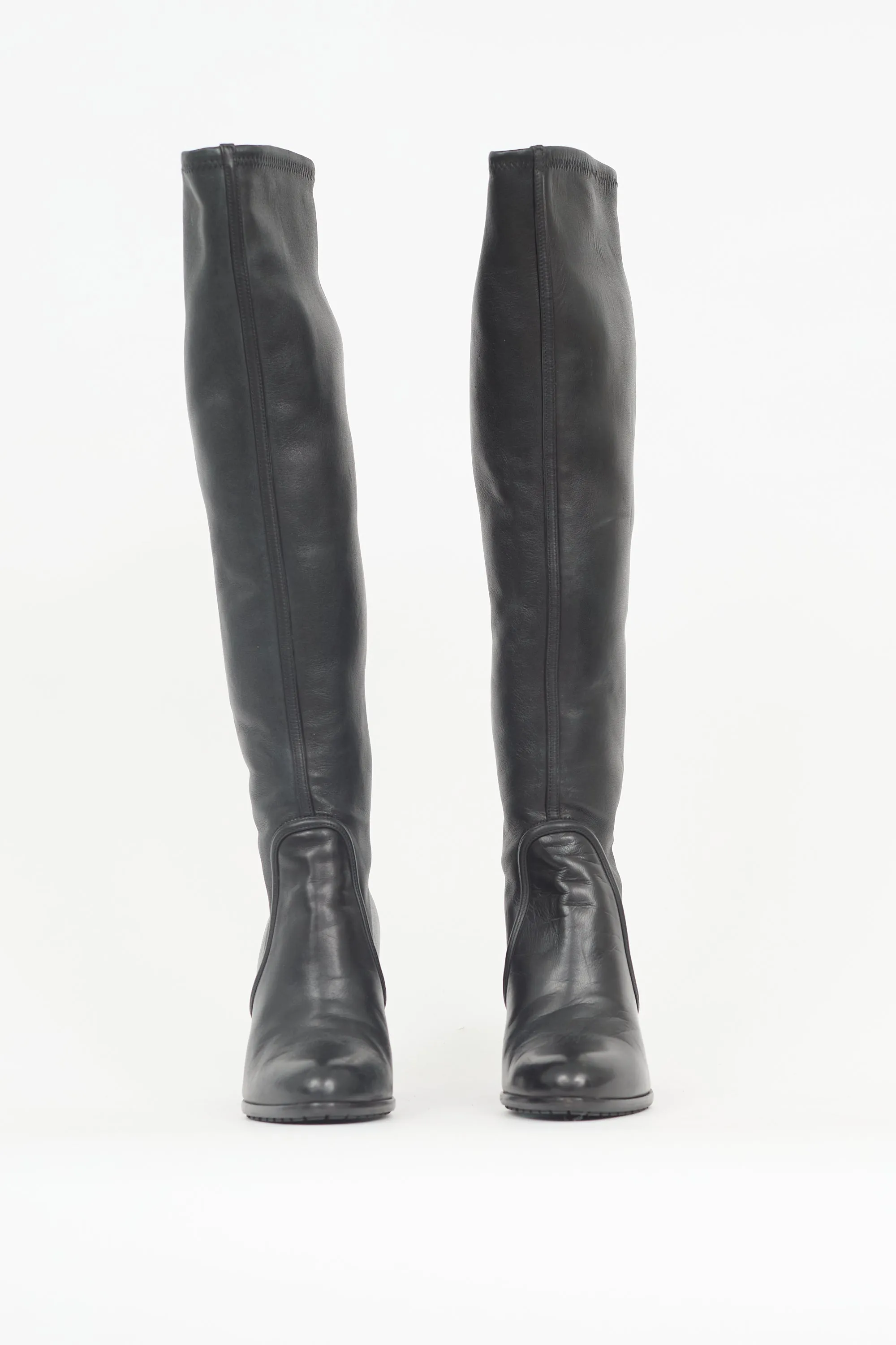 Leather Knee Boot sold by VSP Consignment product image thumbnail 3