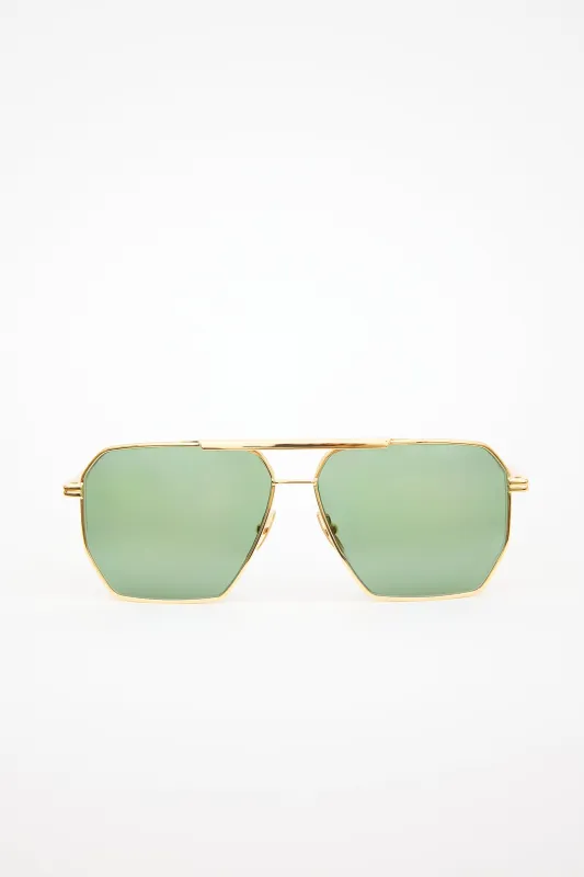 BF1012S Aviator Sunglasses made by Bottega Veneta