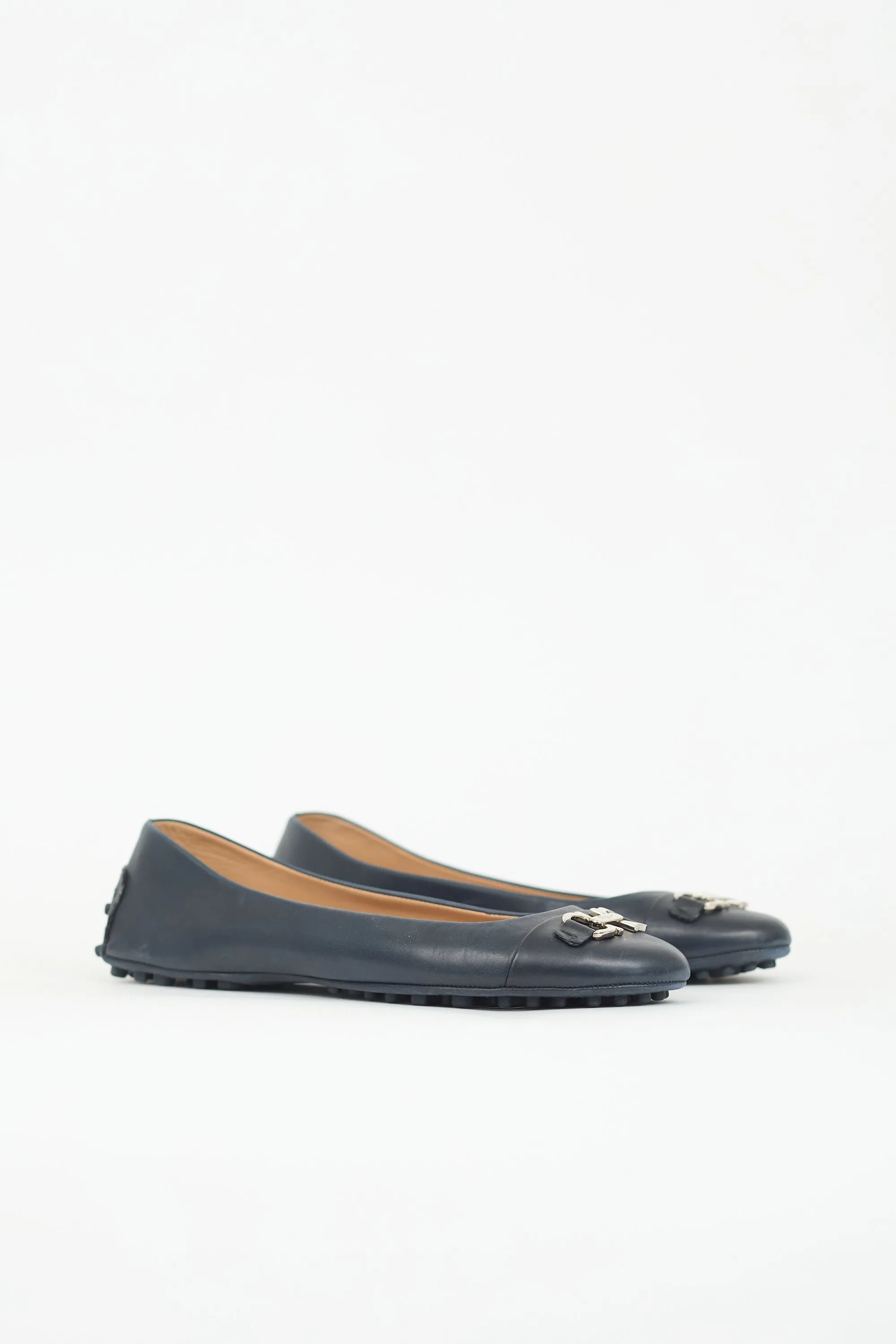 Leather Gancini Flat sold by VSP Consignment product image thumbnail 3