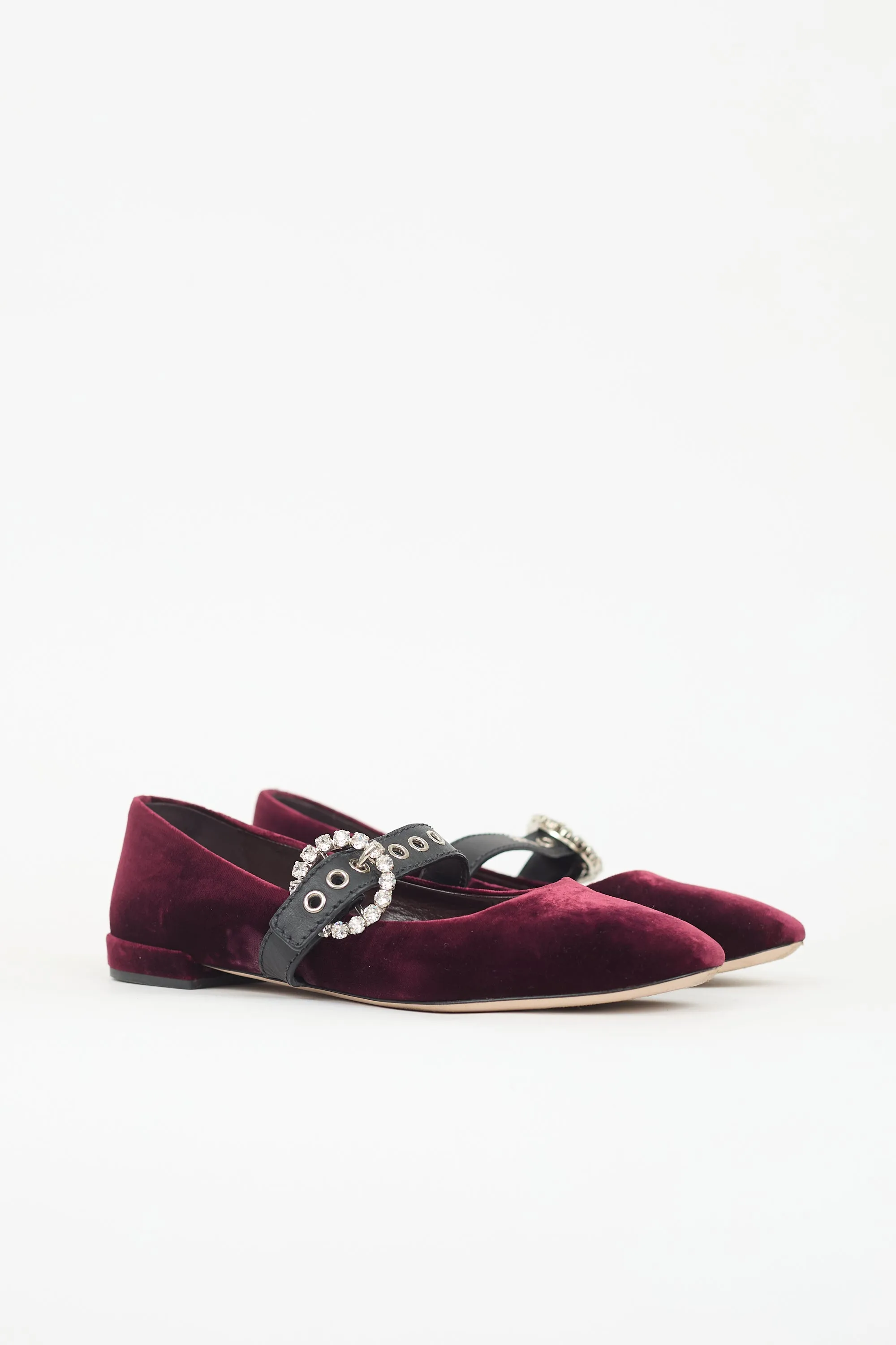 Velvet Crystal Buckle Maryjane sold by VSP Consignment product image thumbnail 3