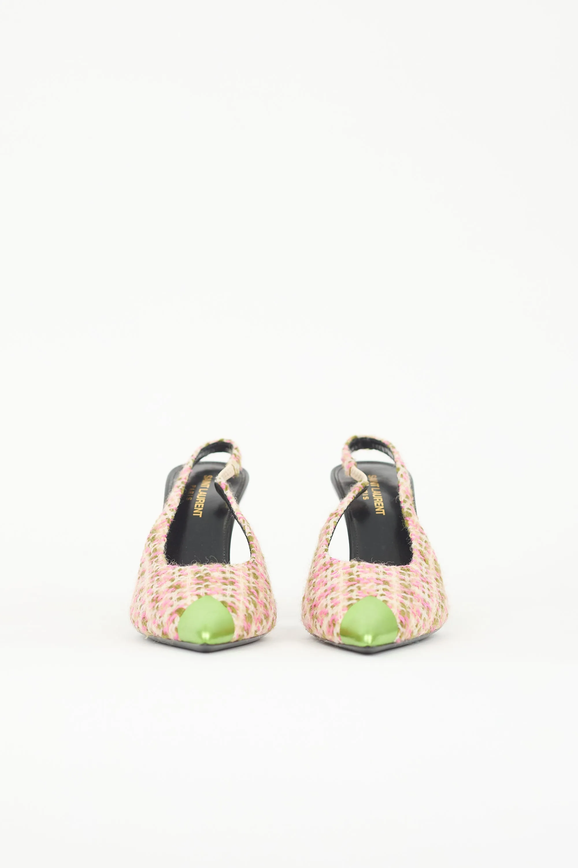 Tweed Arian Slingback Pump sold by VSP Consignment product image thumbnail 3