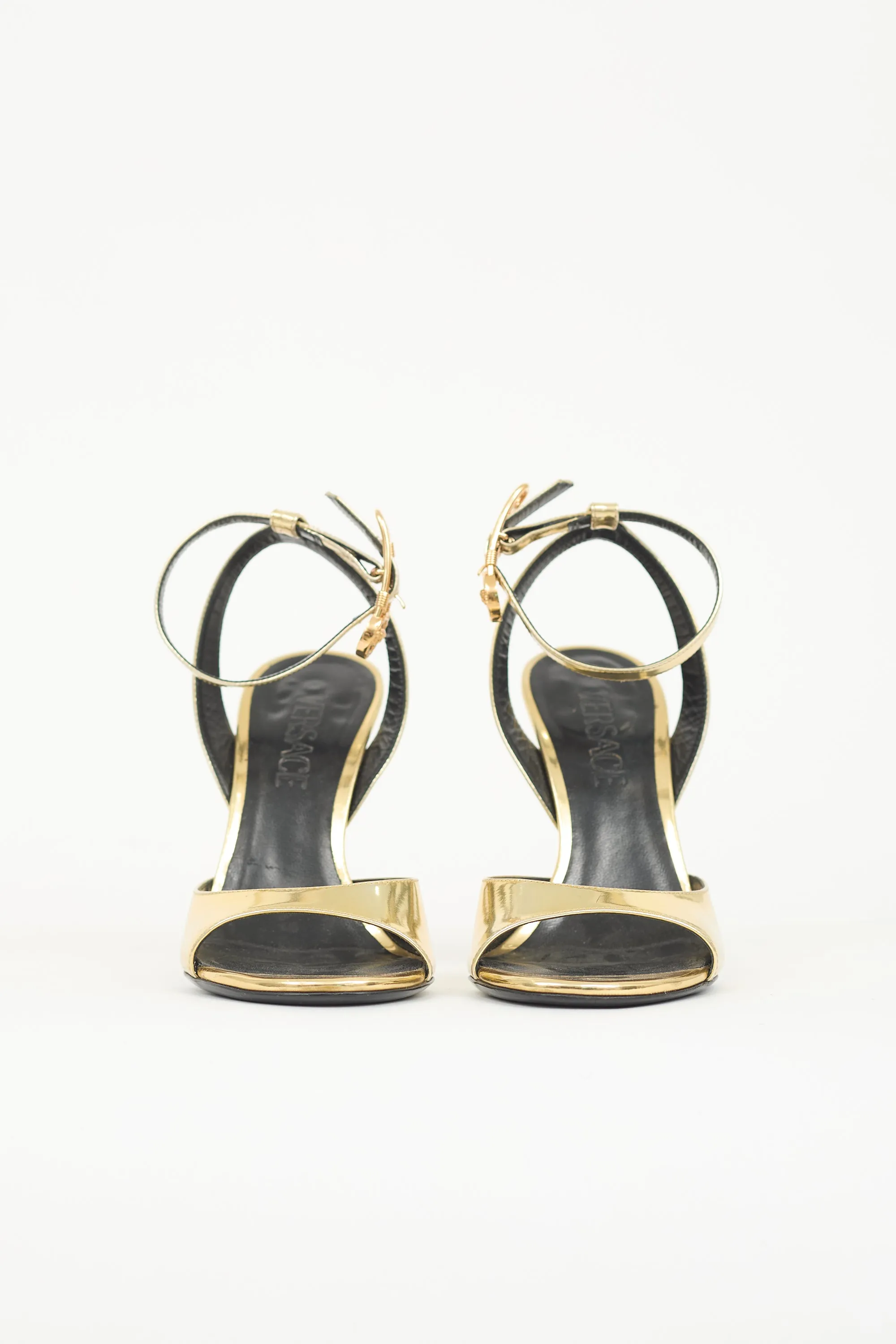 Metallic Medusa Safety Pin Sandal sold by VSP Consignment product image thumbnail 4