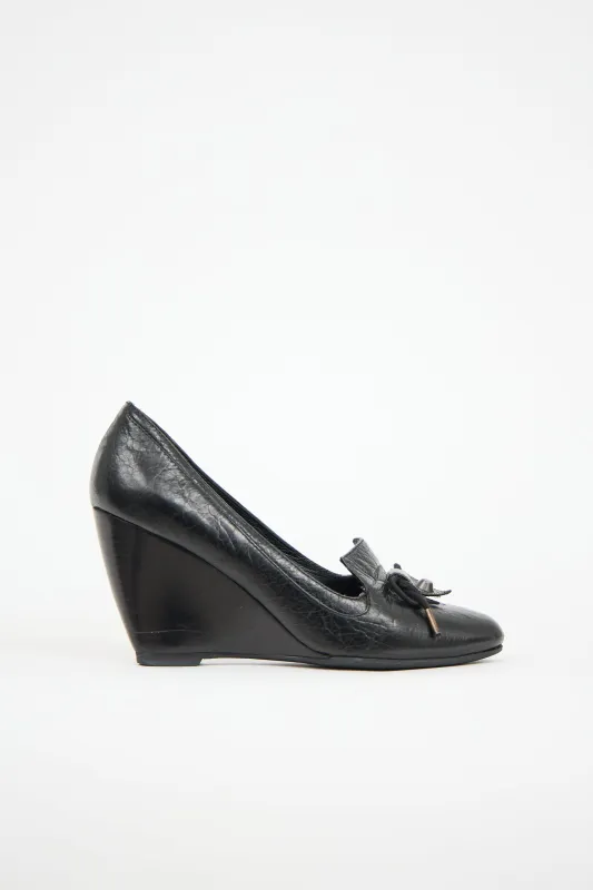 Bow Wedge Heel sold by VSP Consignment