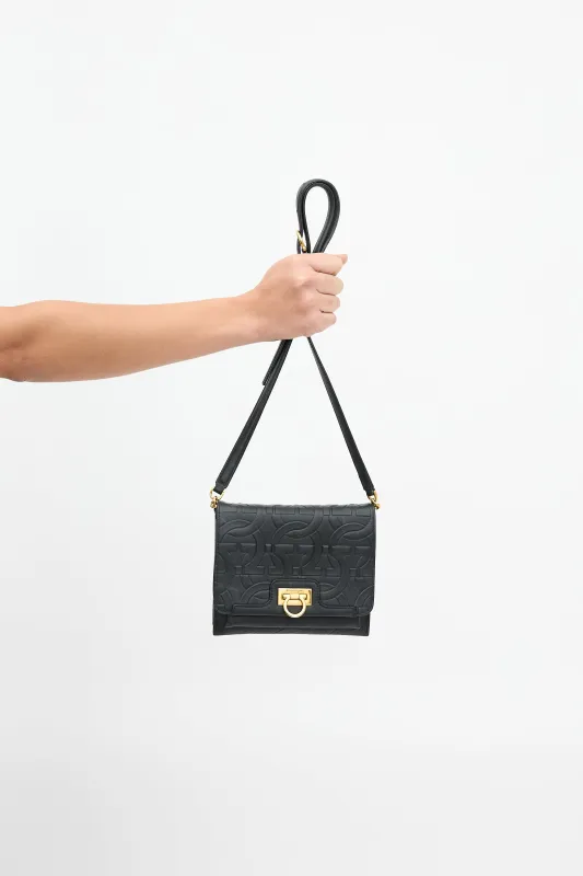 Leather Gancini Trifolio Bag sold by VSP Consignment